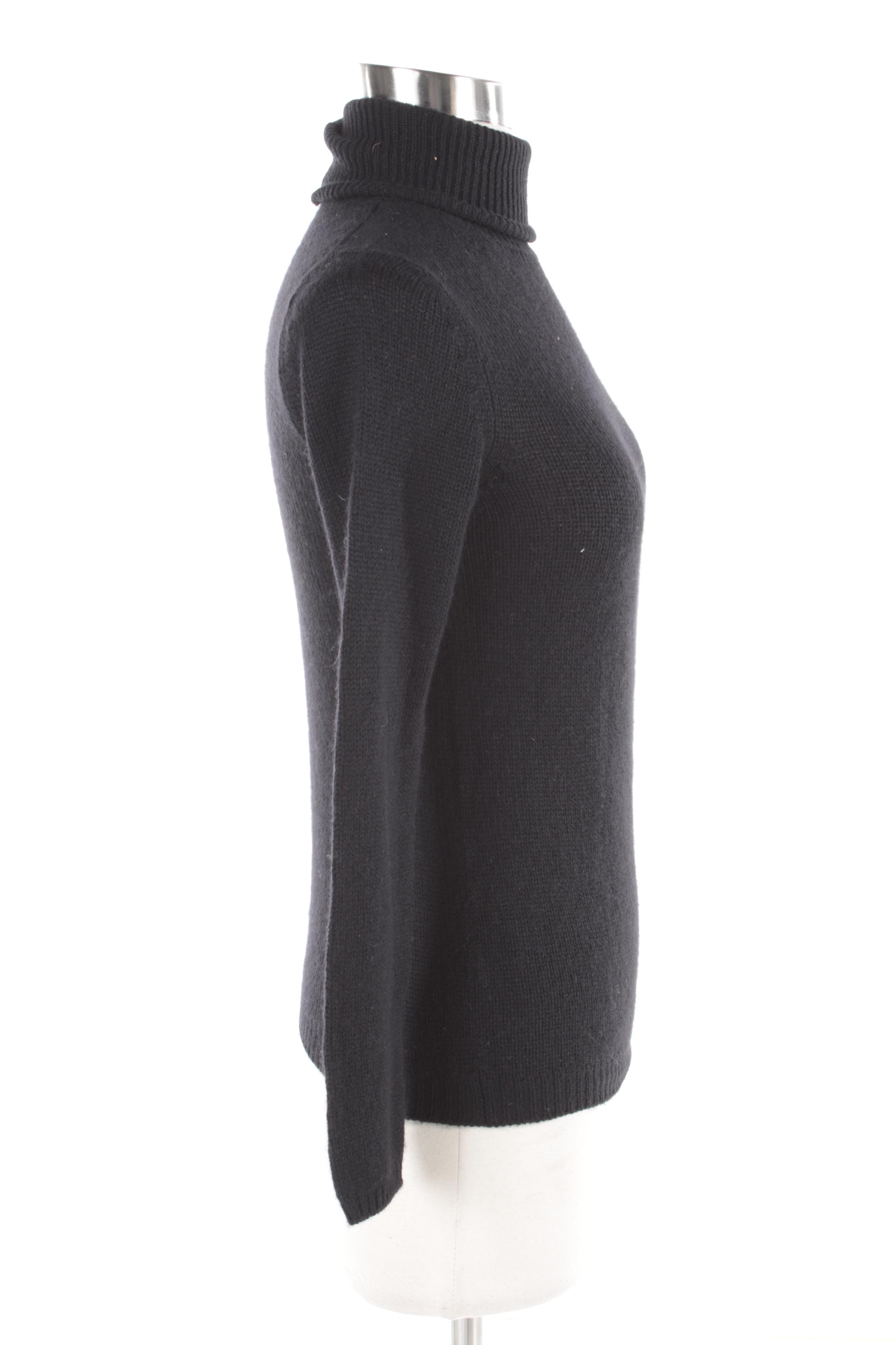 Women's Prada Black Cashmere Turtleneck Sweater