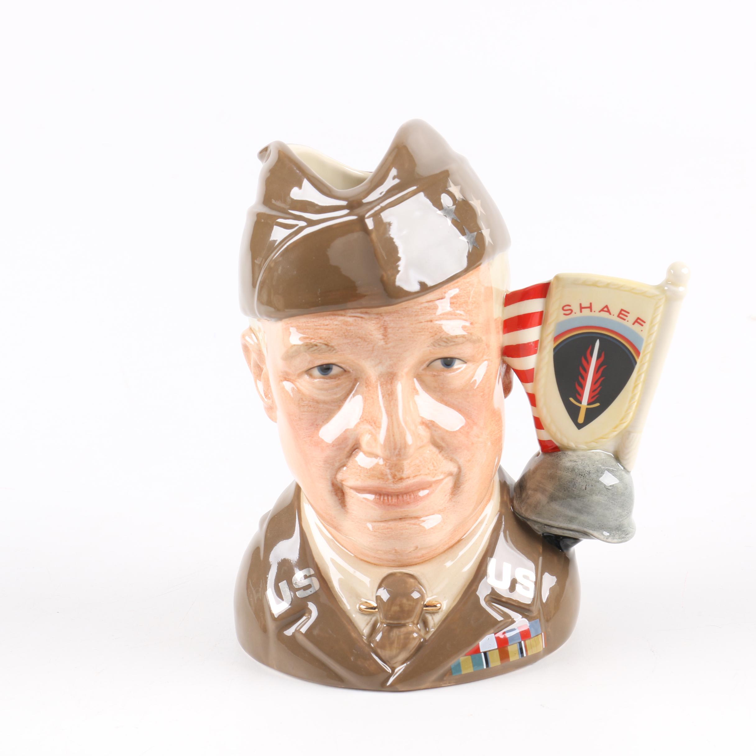 Royal Doulton Presidential Toby Jugs "Washington", "Lincoln" and "Eisenhower"