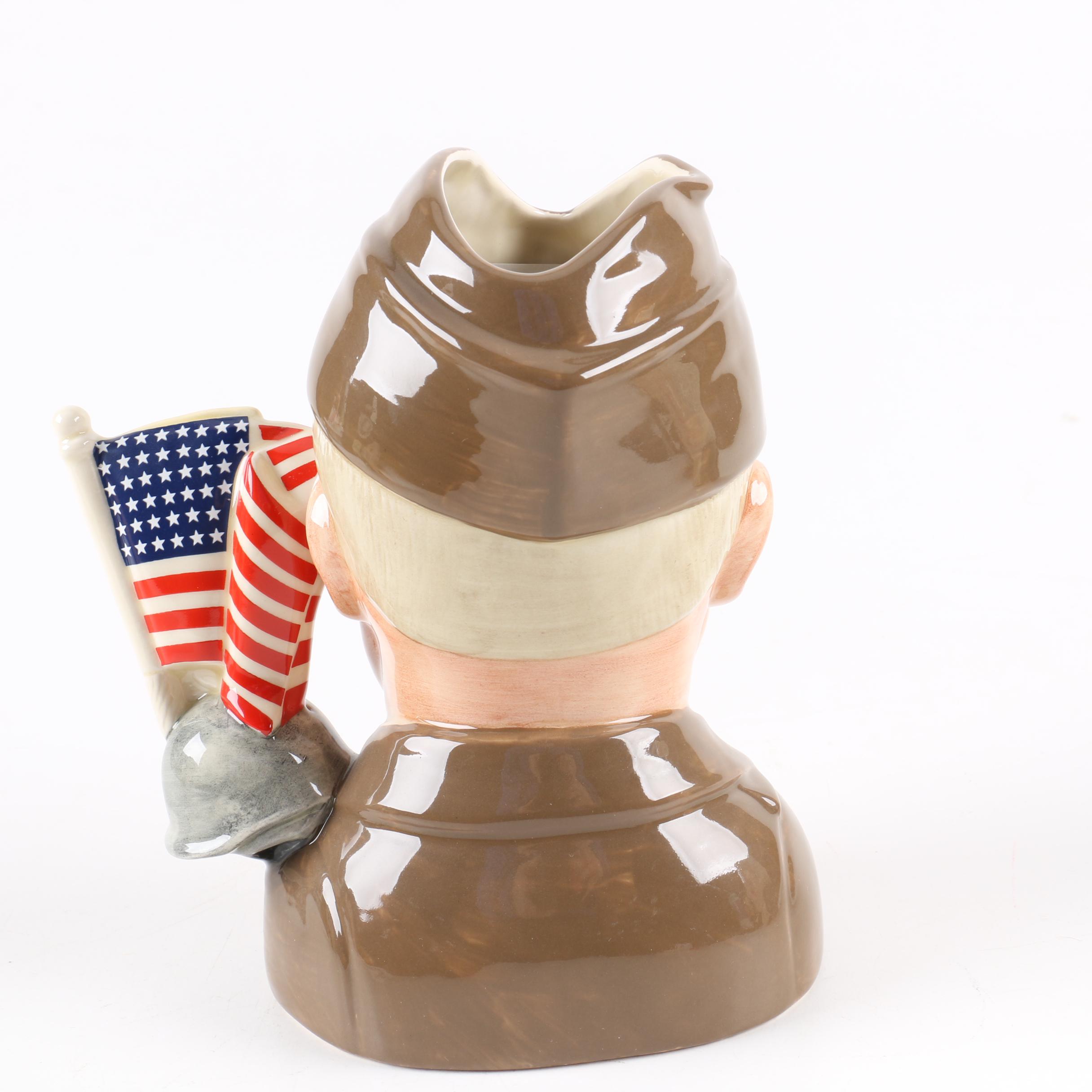 Royal Doulton Presidential Toby Jugs "Washington", "Lincoln" and "Eisenhower"