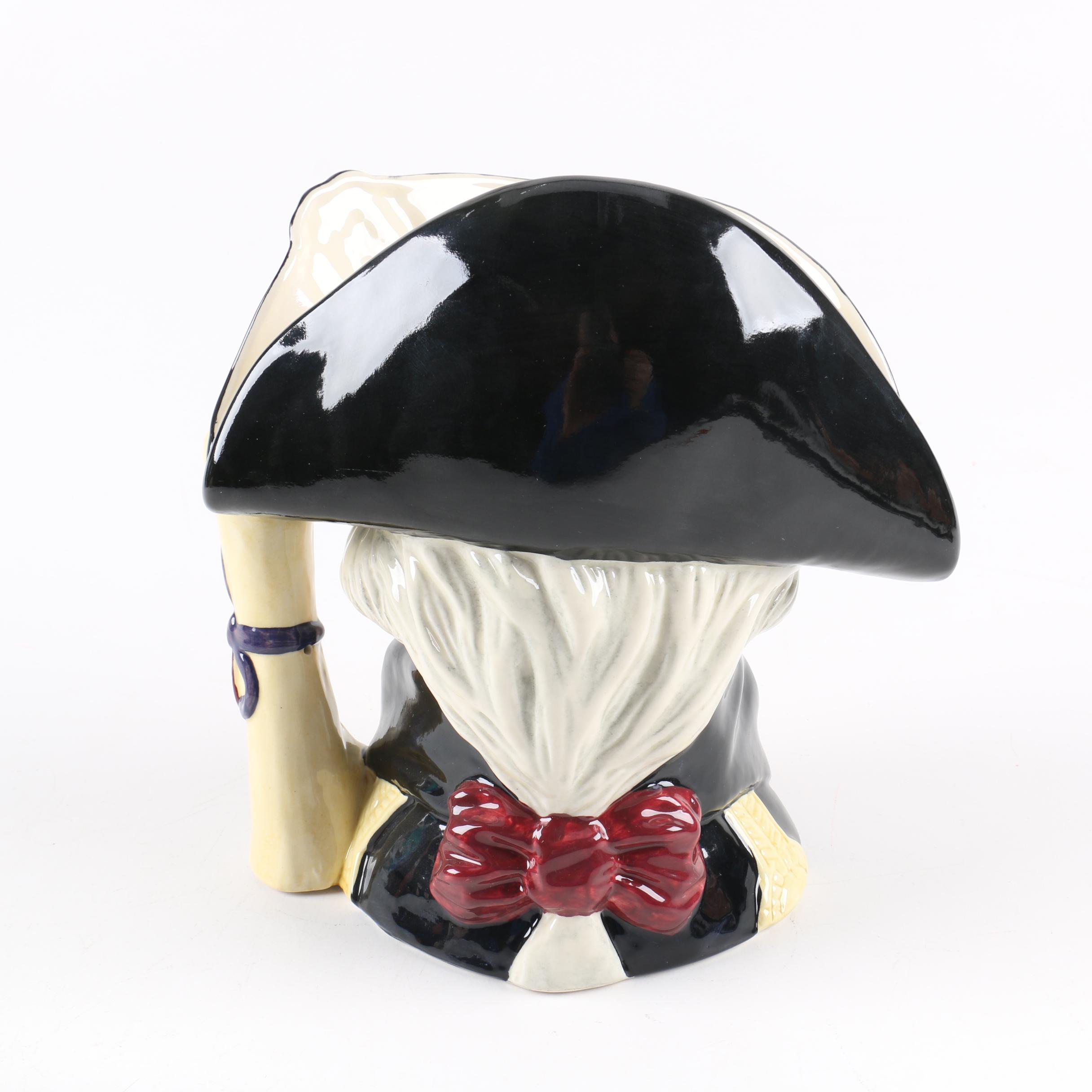 Royal Doulton Presidential Toby Jugs "Washington", "Lincoln" and "Eisenhower"