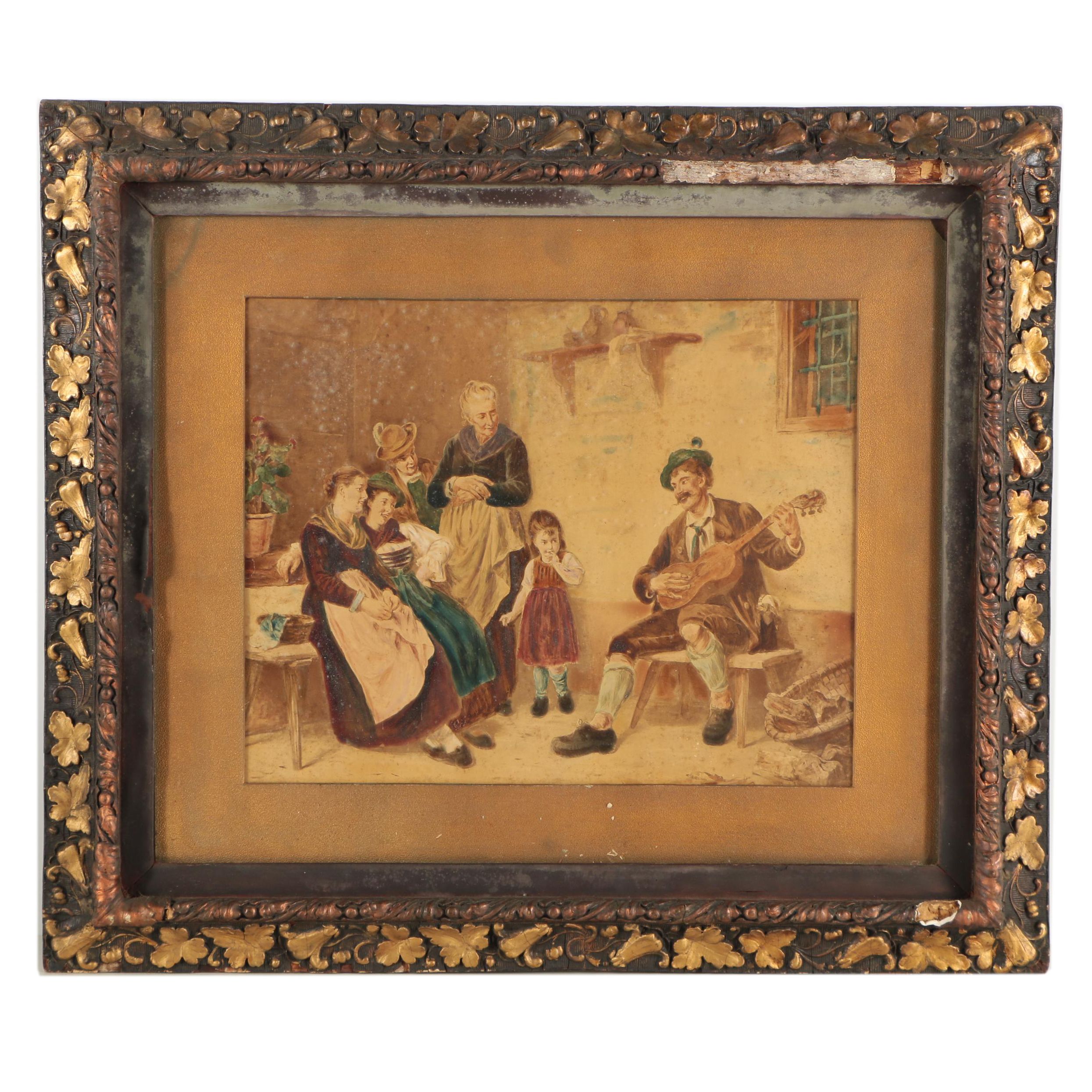 Oil Painting of a Germanic Scene