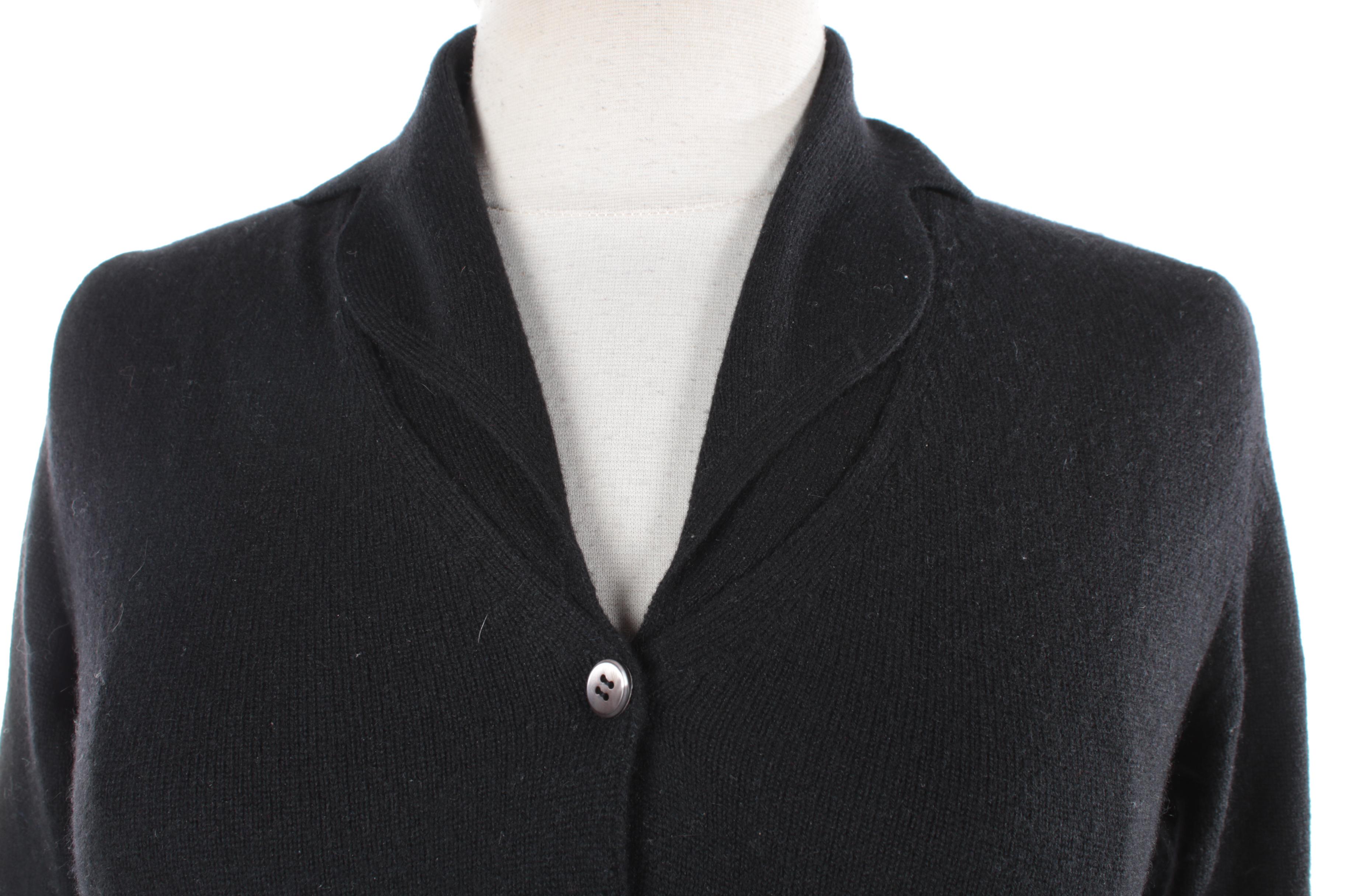 Women's Prada Black Cashmere Cardigan