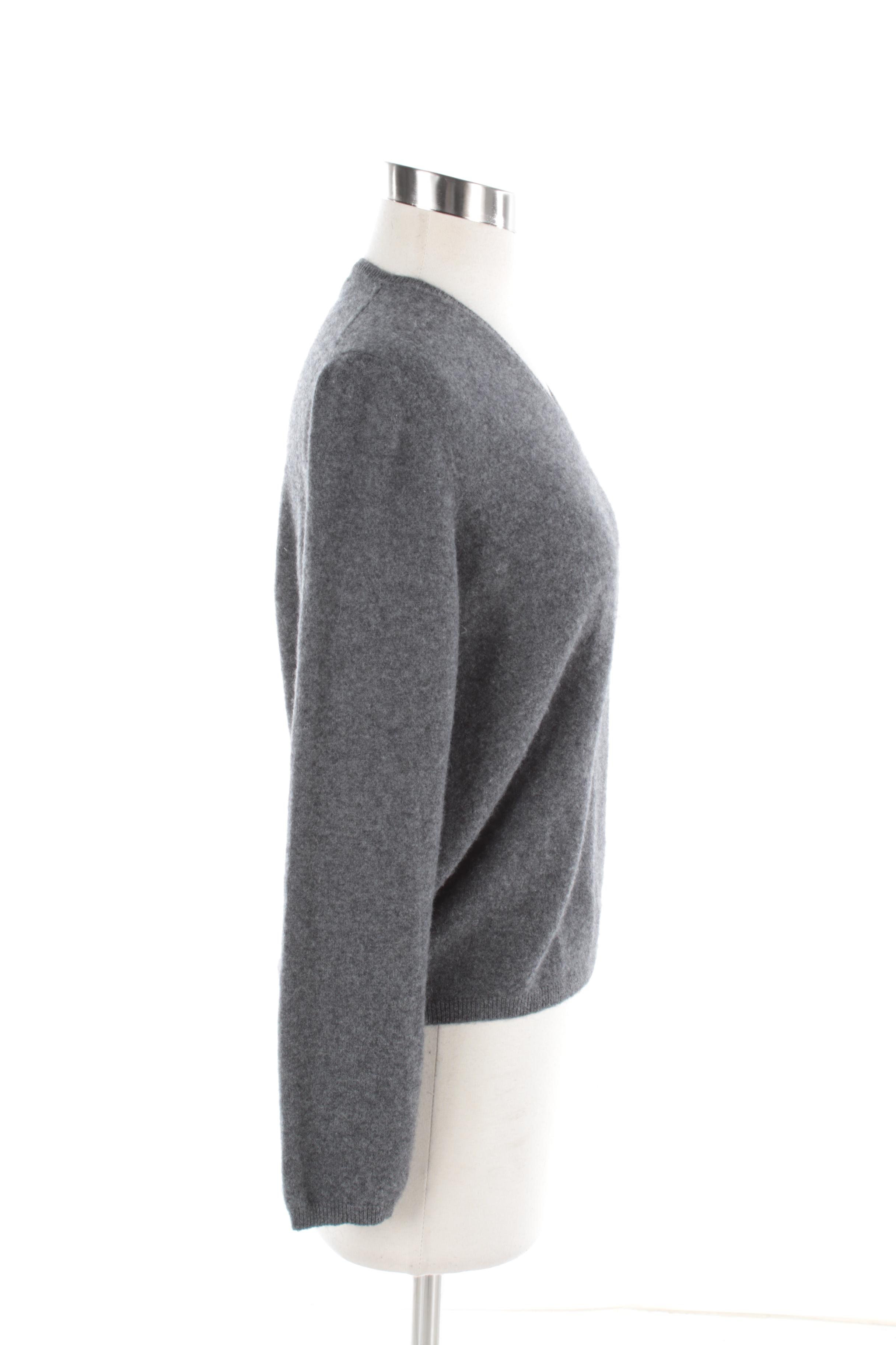Women's Prada Gray Cashmere Sweater