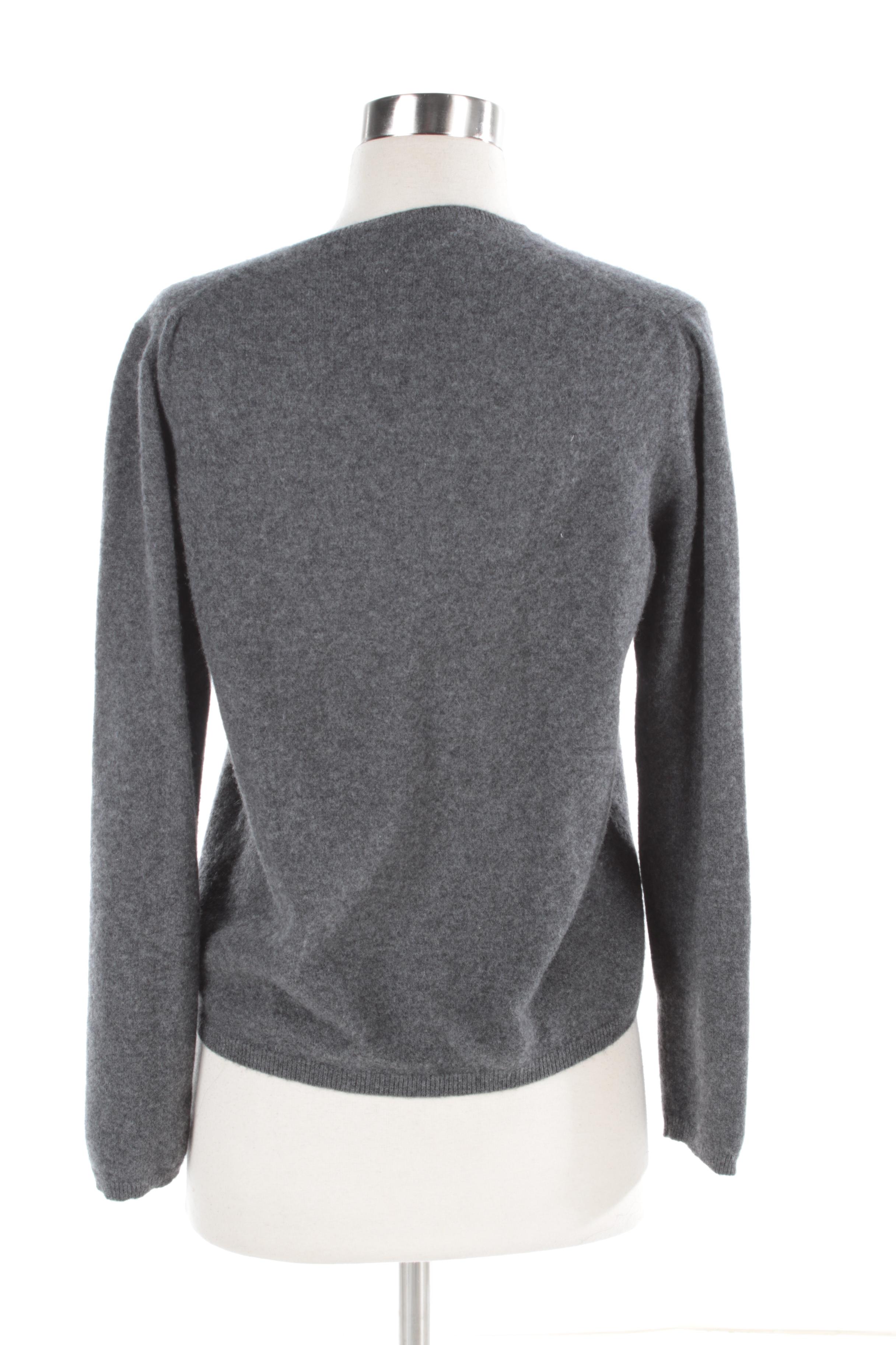 Women's Prada Gray Cashmere Sweater
