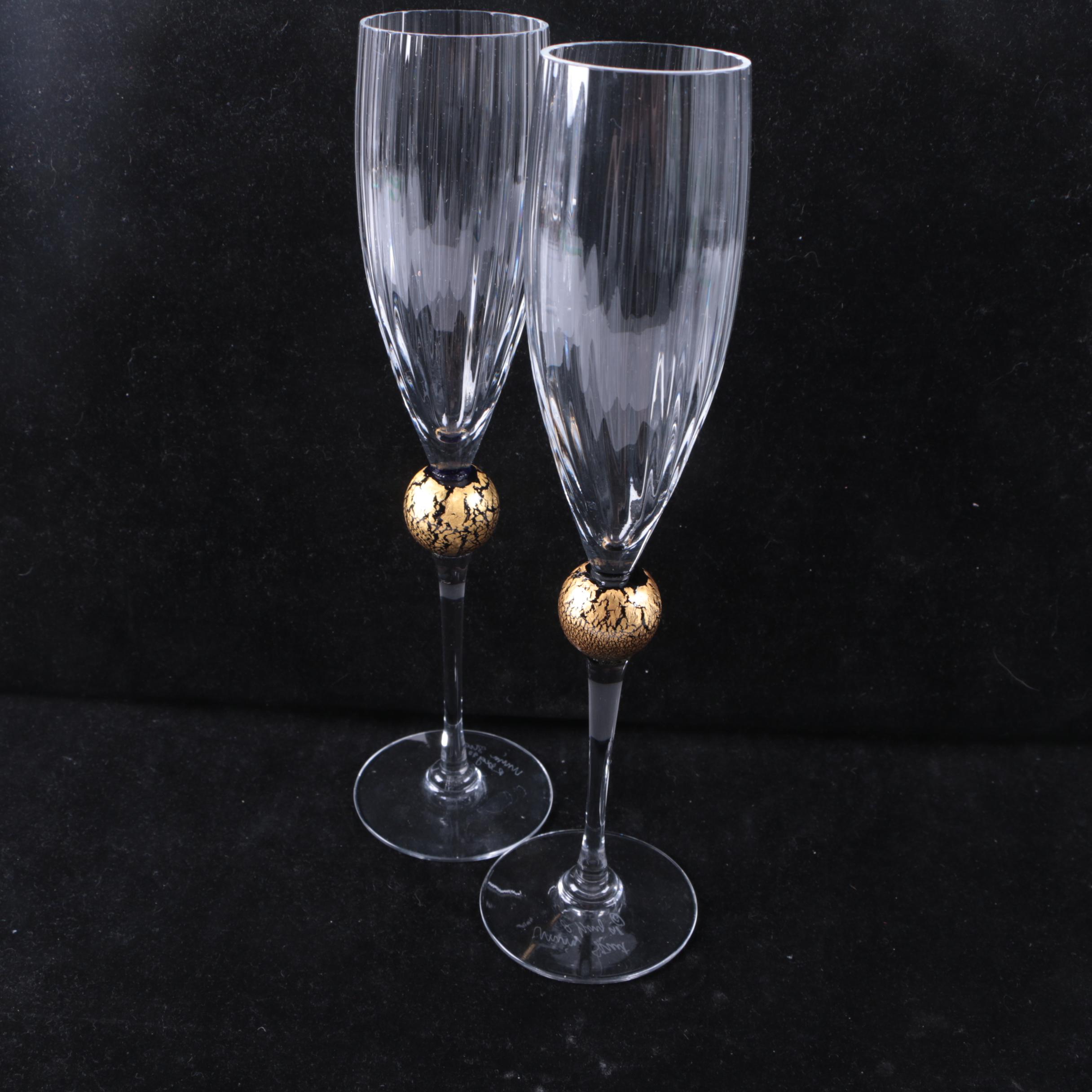 Signed Glass Stemware