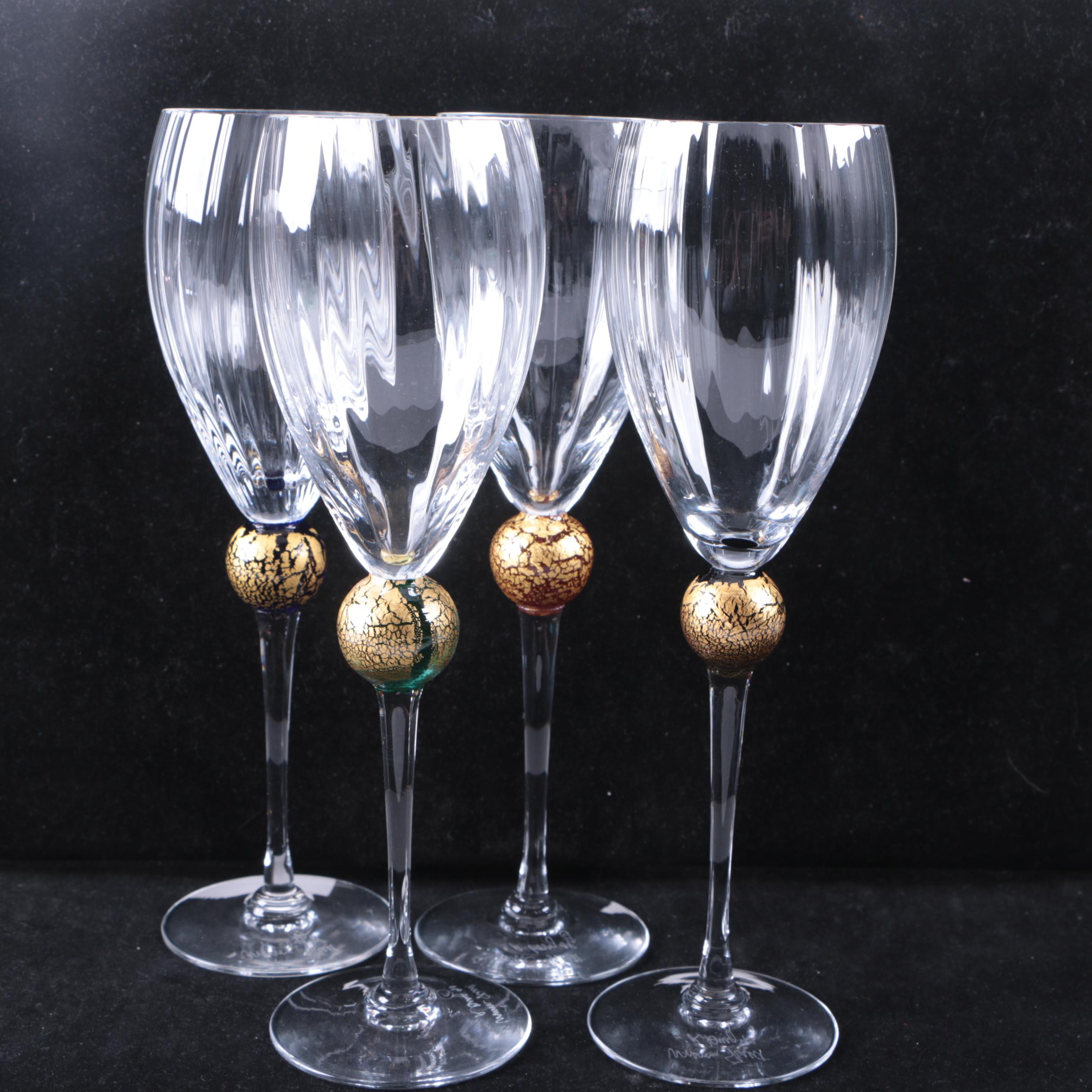 Signed Glass Stemware