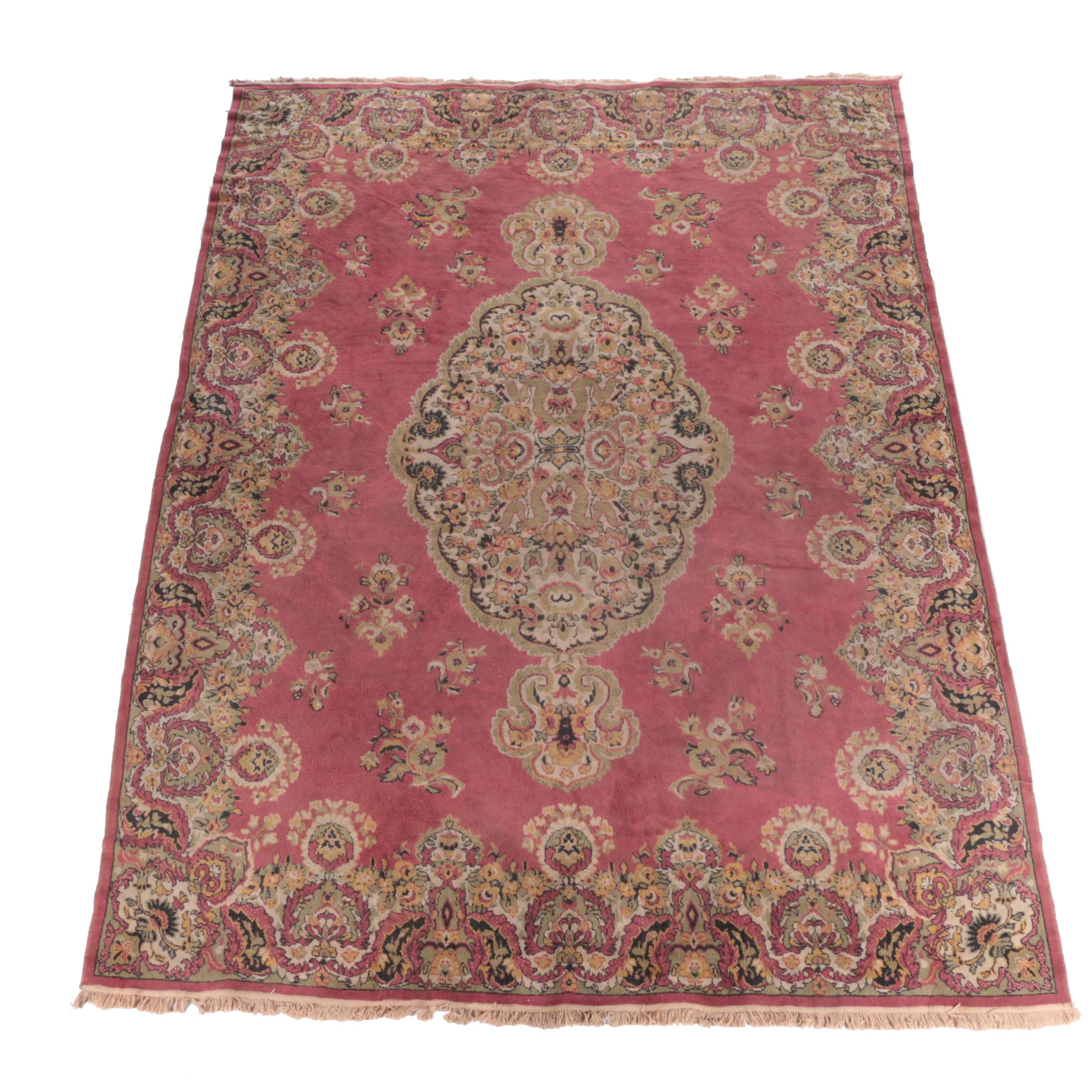 Vintage Power-Loomed Persian-Style Room Size Rug