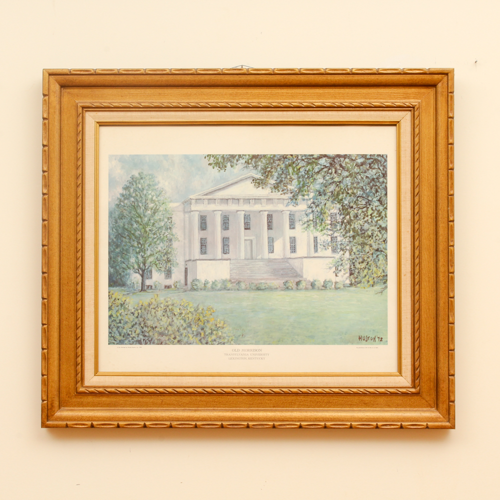 Offset Lithograph After Woody Huston of Transylvania University "Old Morrison"