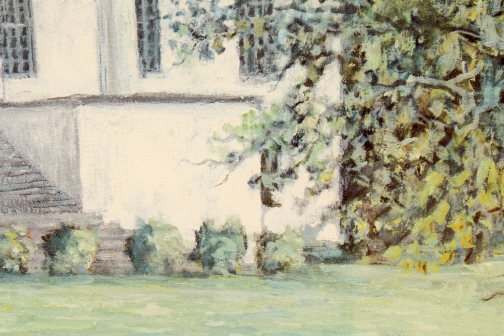 Offset Lithograph After Woody Huston of Transylvania University "Old Morrison"