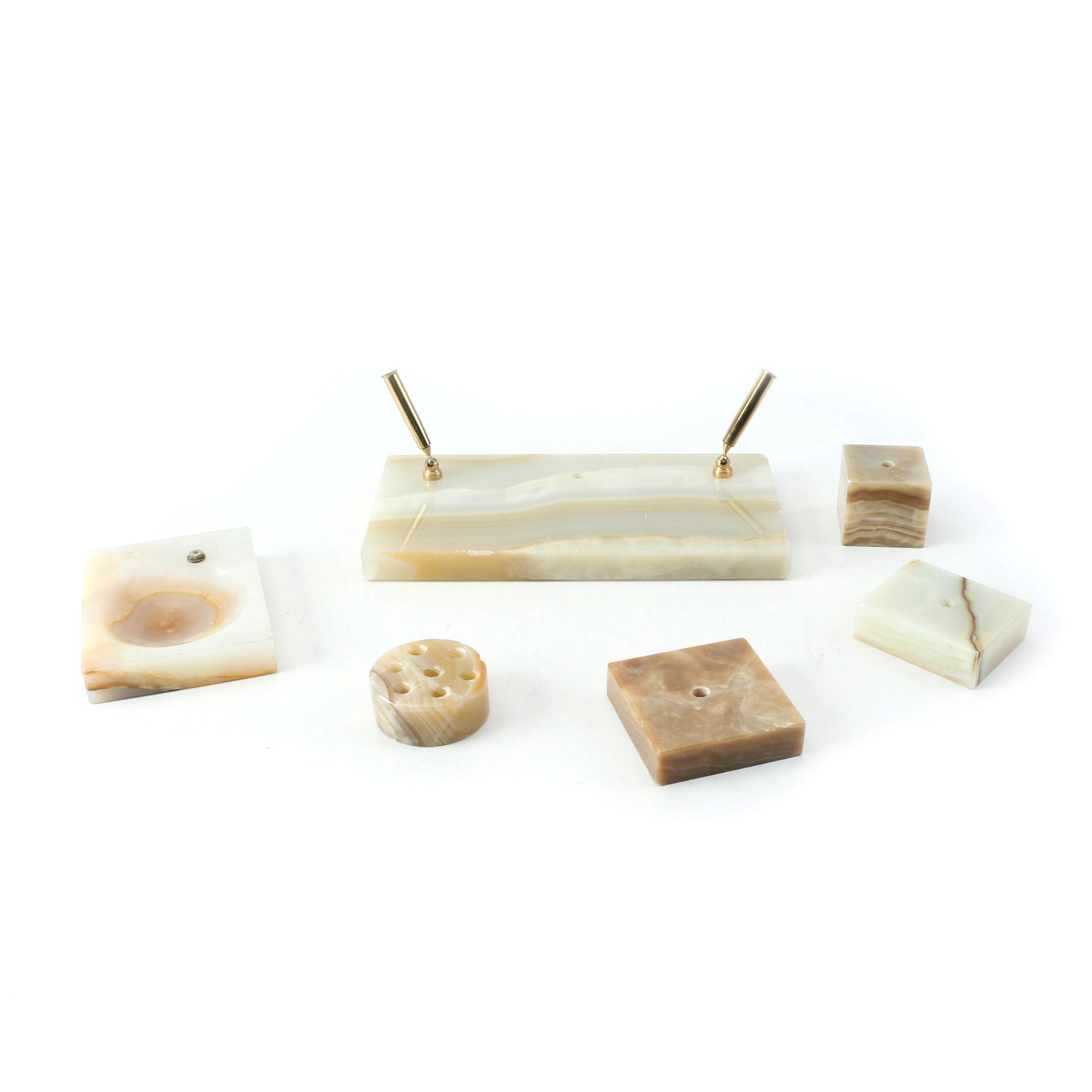 Banded Calcite Office Accessories