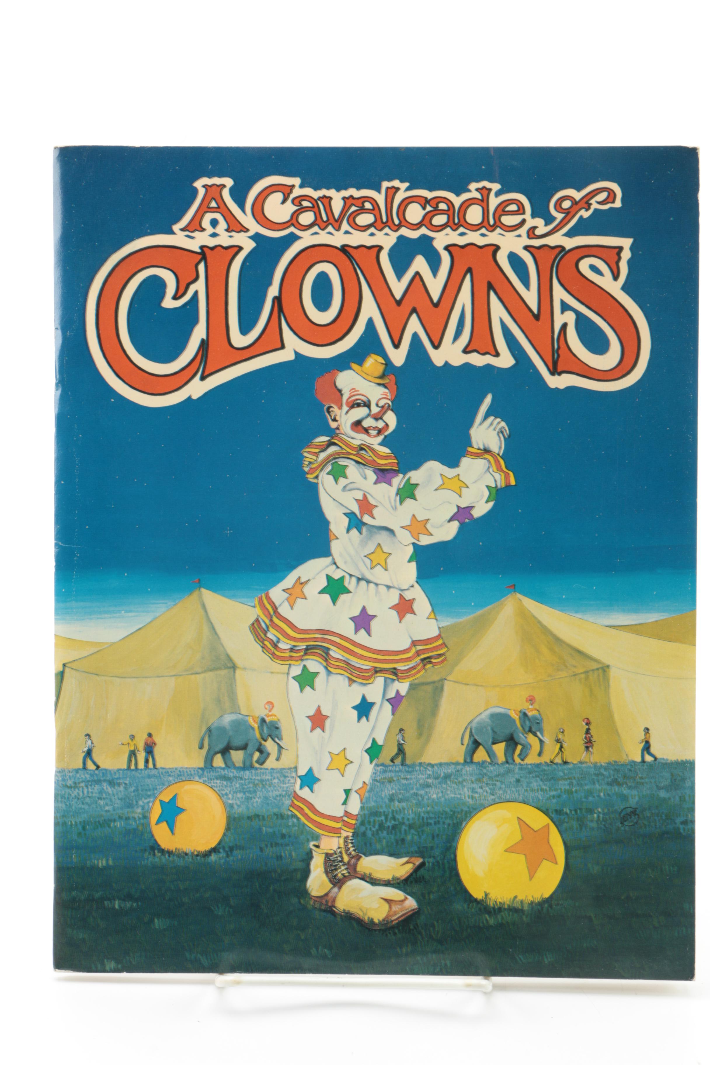 Clown Themed Books, Tamborine and Noise Makers With "Bozo" 45 rpm Record