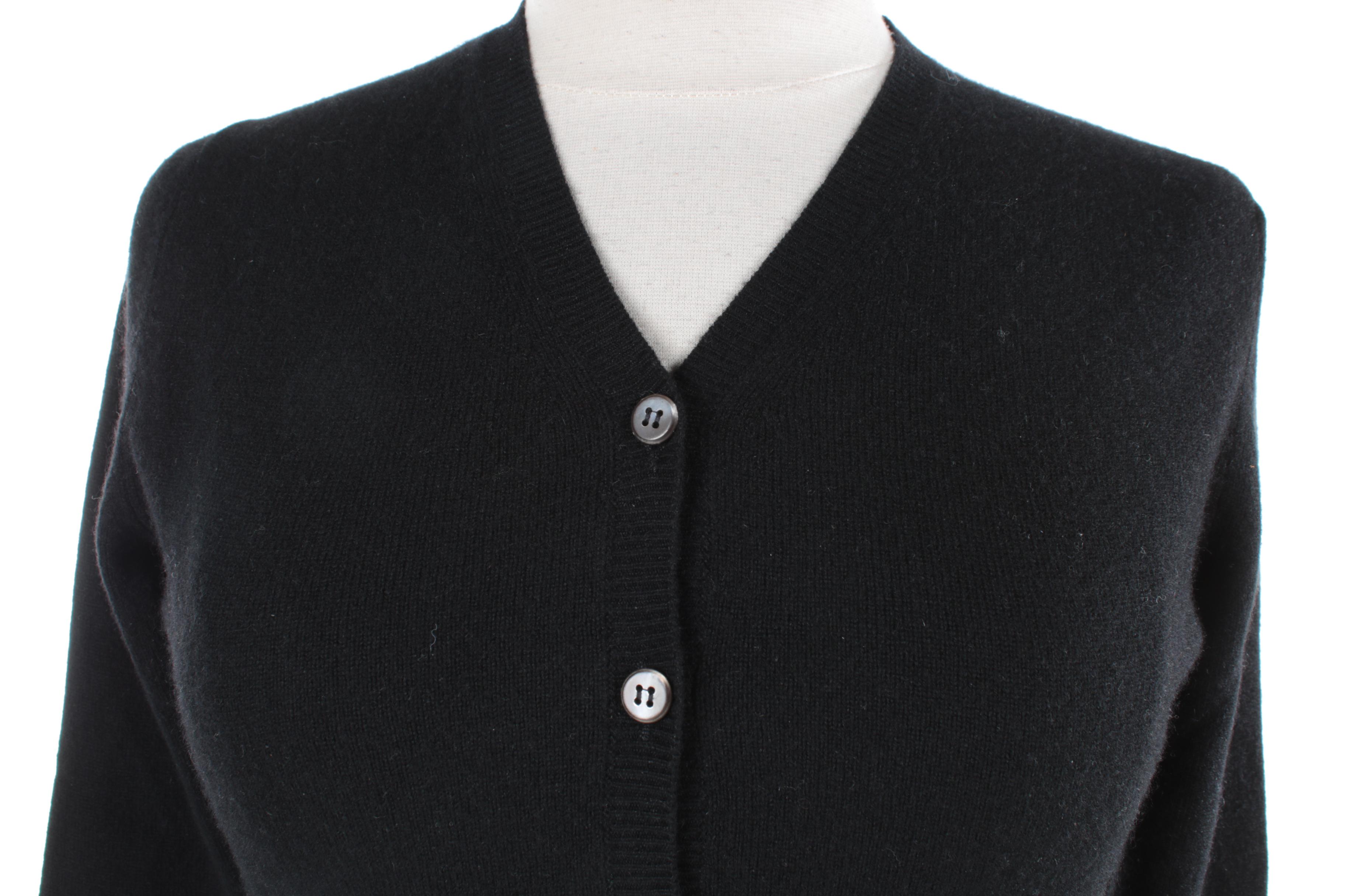 Women's Prada Black Cashmere Cardigan