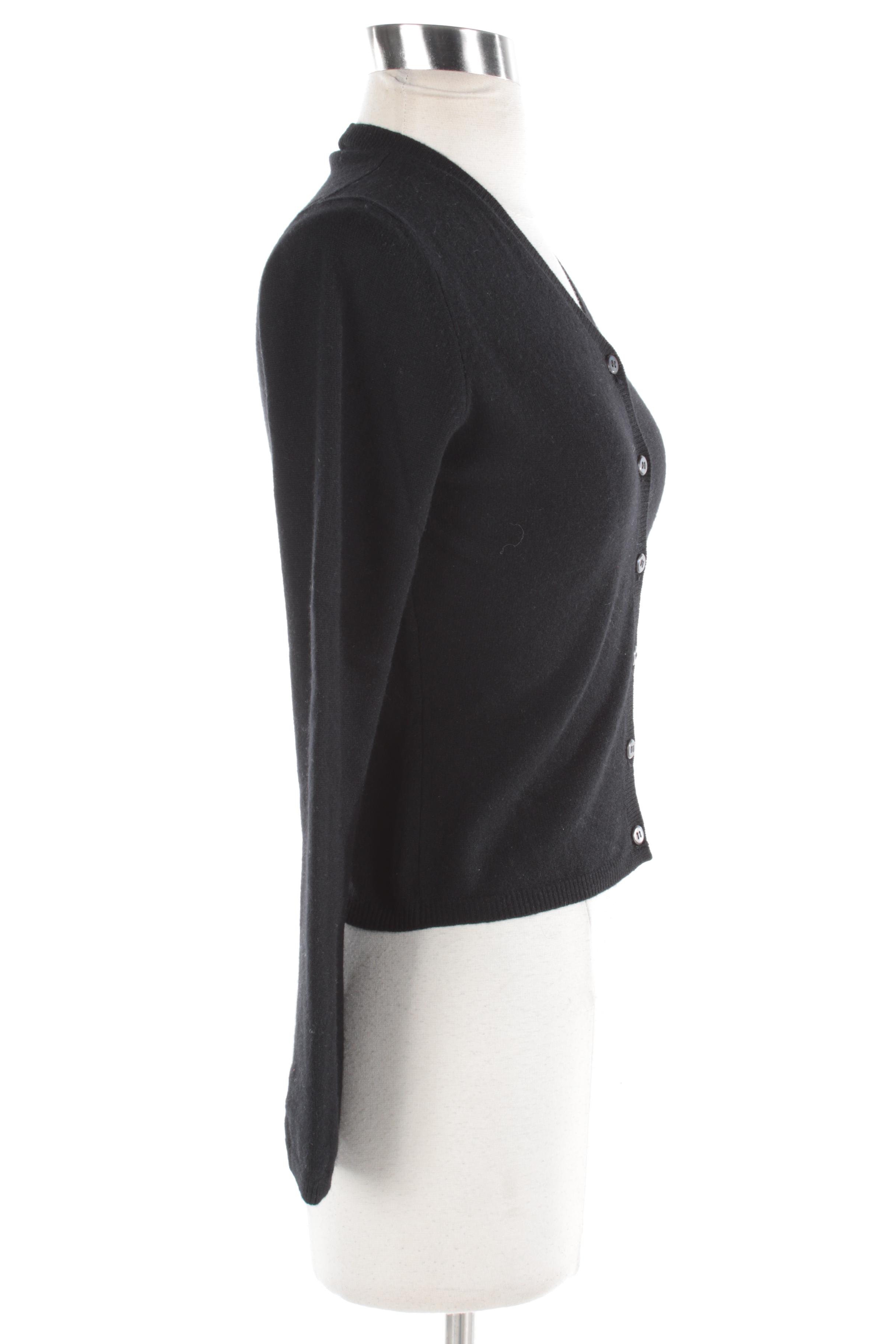Women's Prada Black Cashmere Cardigan