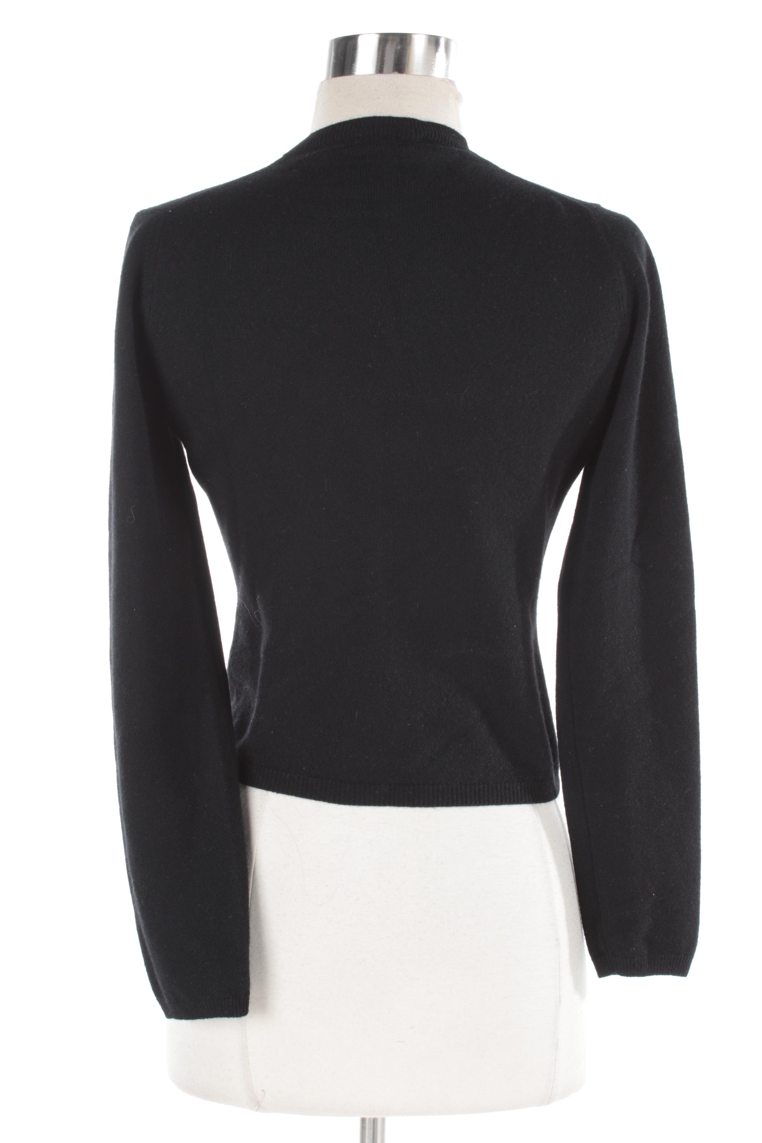 Women's Prada Black Cashmere Cardigan