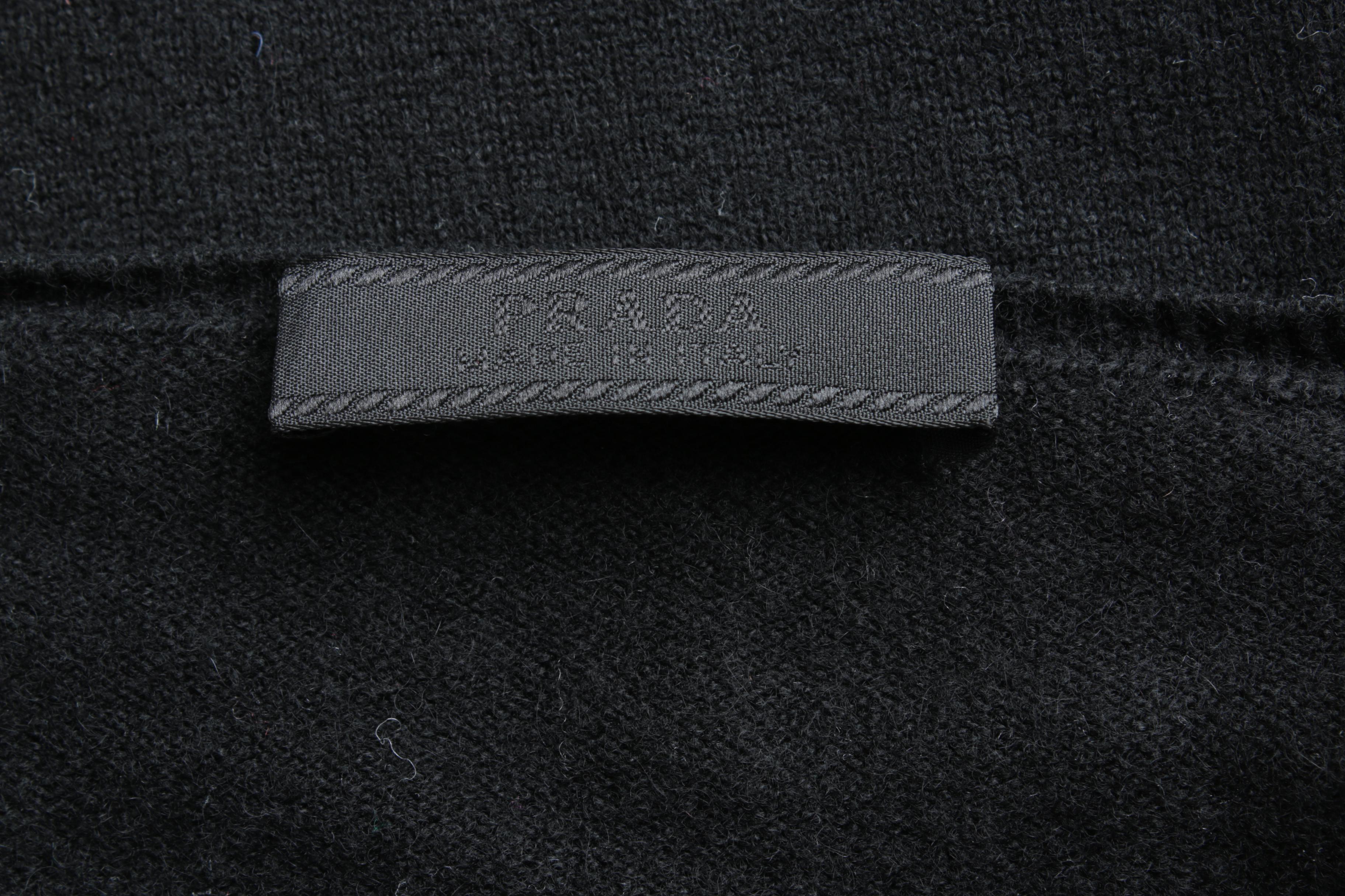 Women's Prada Black Cashmere V-Neck Sweater