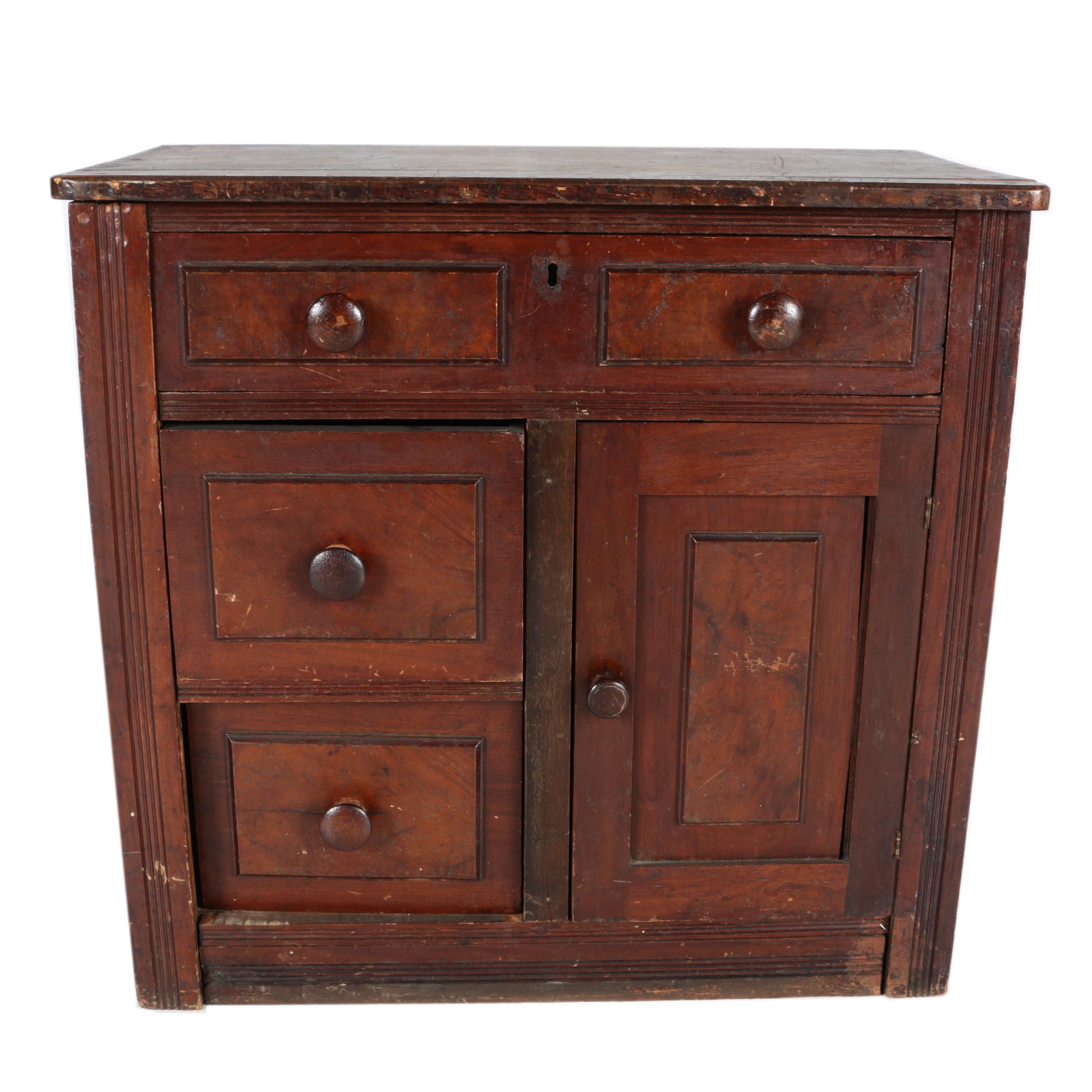 Victorian Walnut Washstand