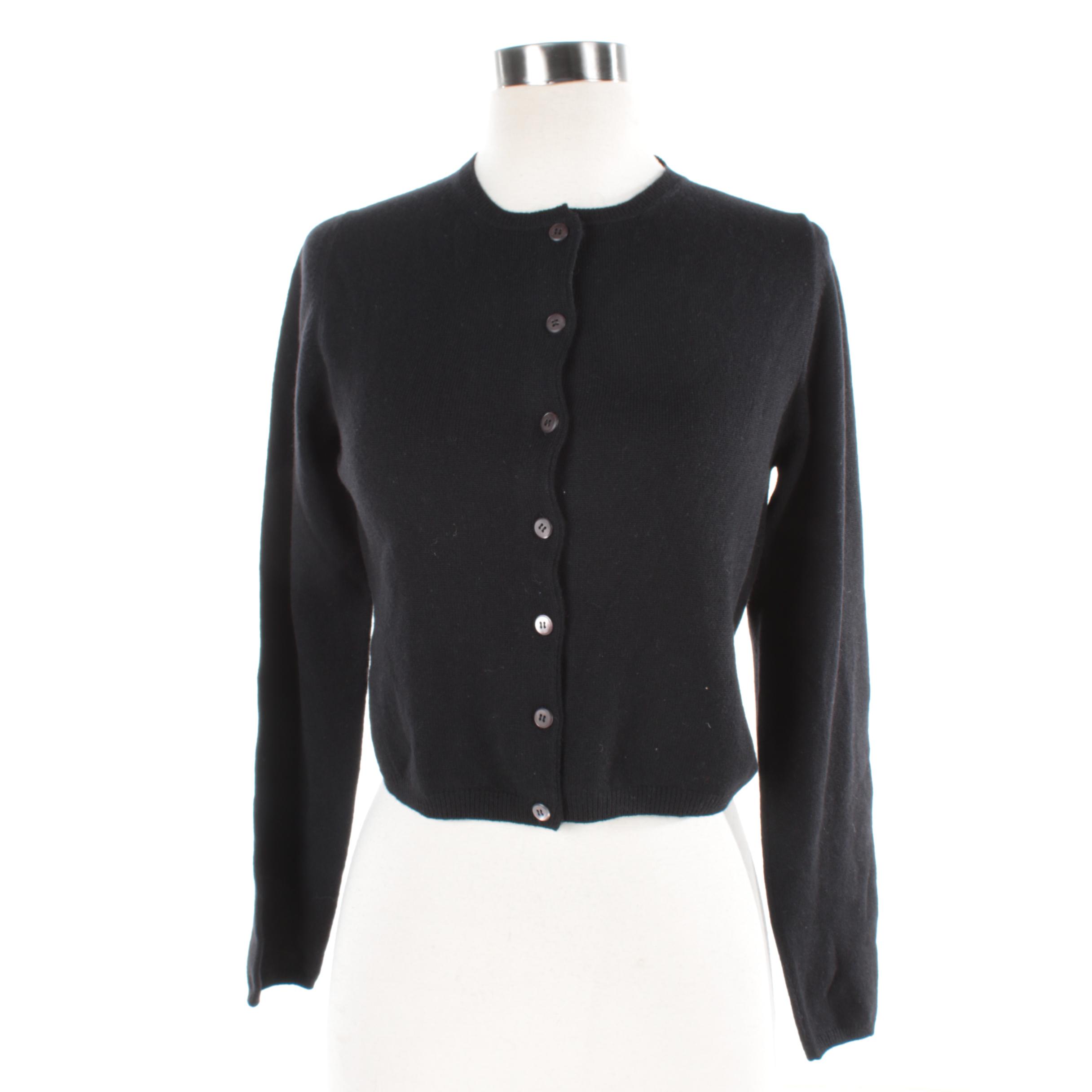 Women's Prada Black Cashmere Cardigan