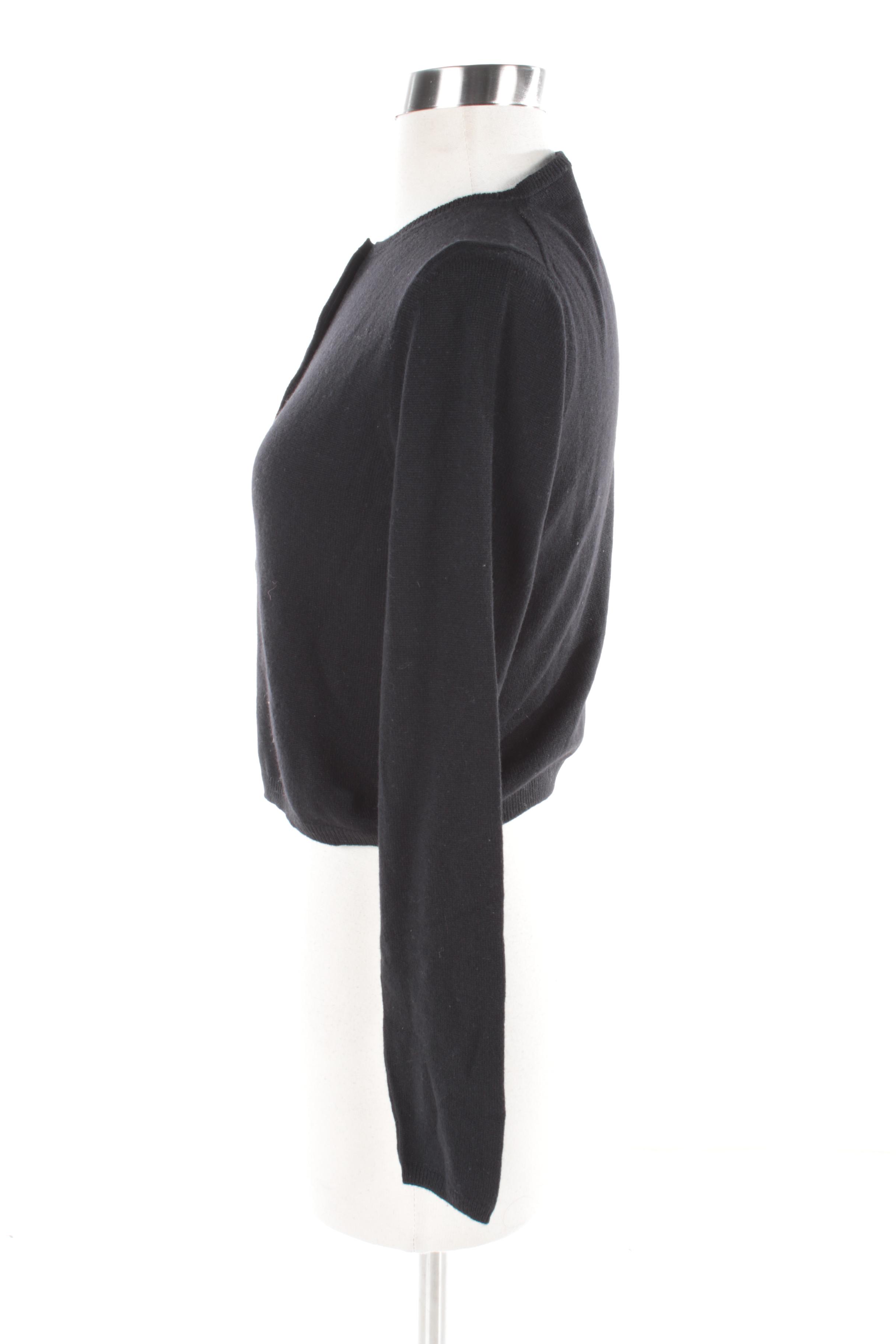 Women's Prada Black Cashmere Cardigan
