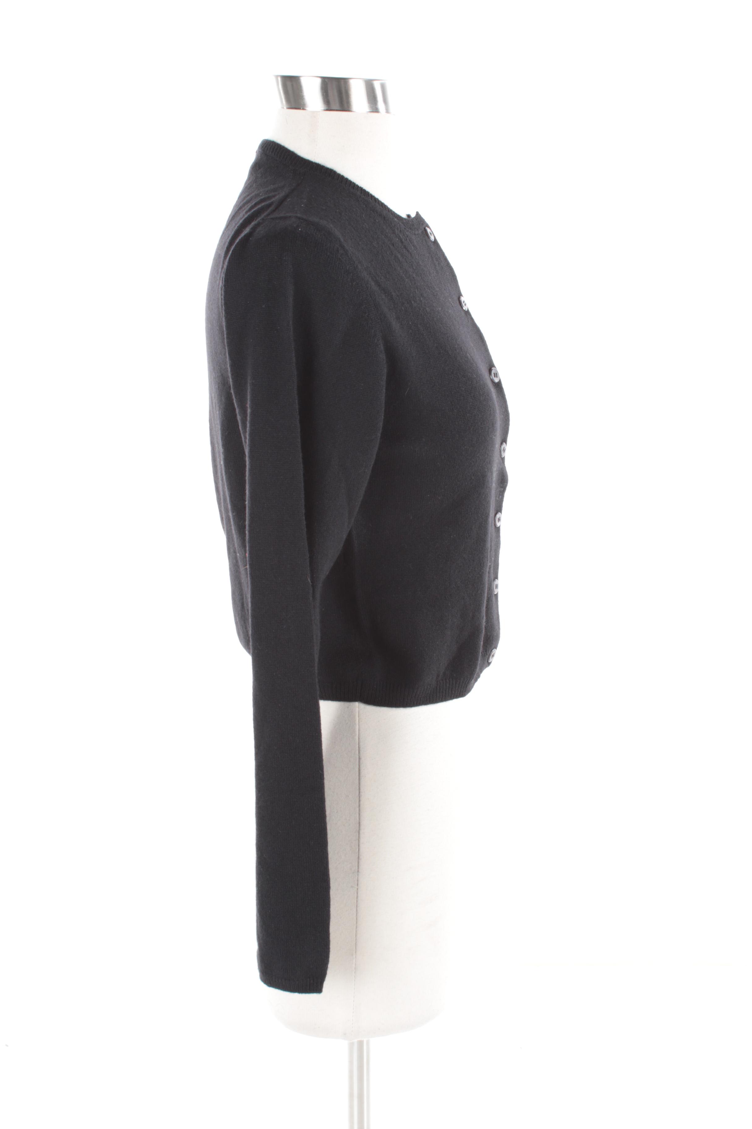 Women's Prada Black Cashmere Cardigan