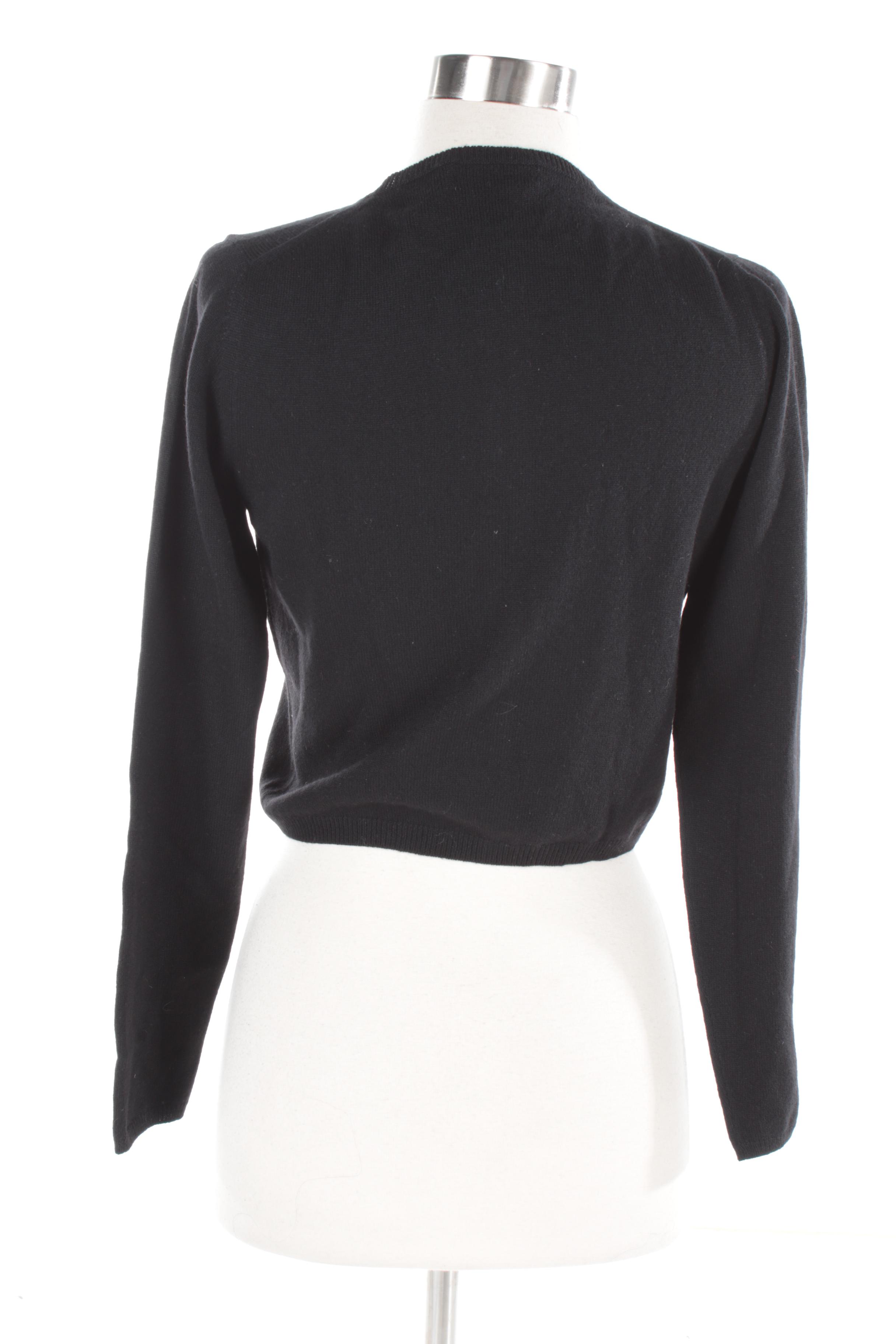 Women's Prada Black Cashmere Cardigan