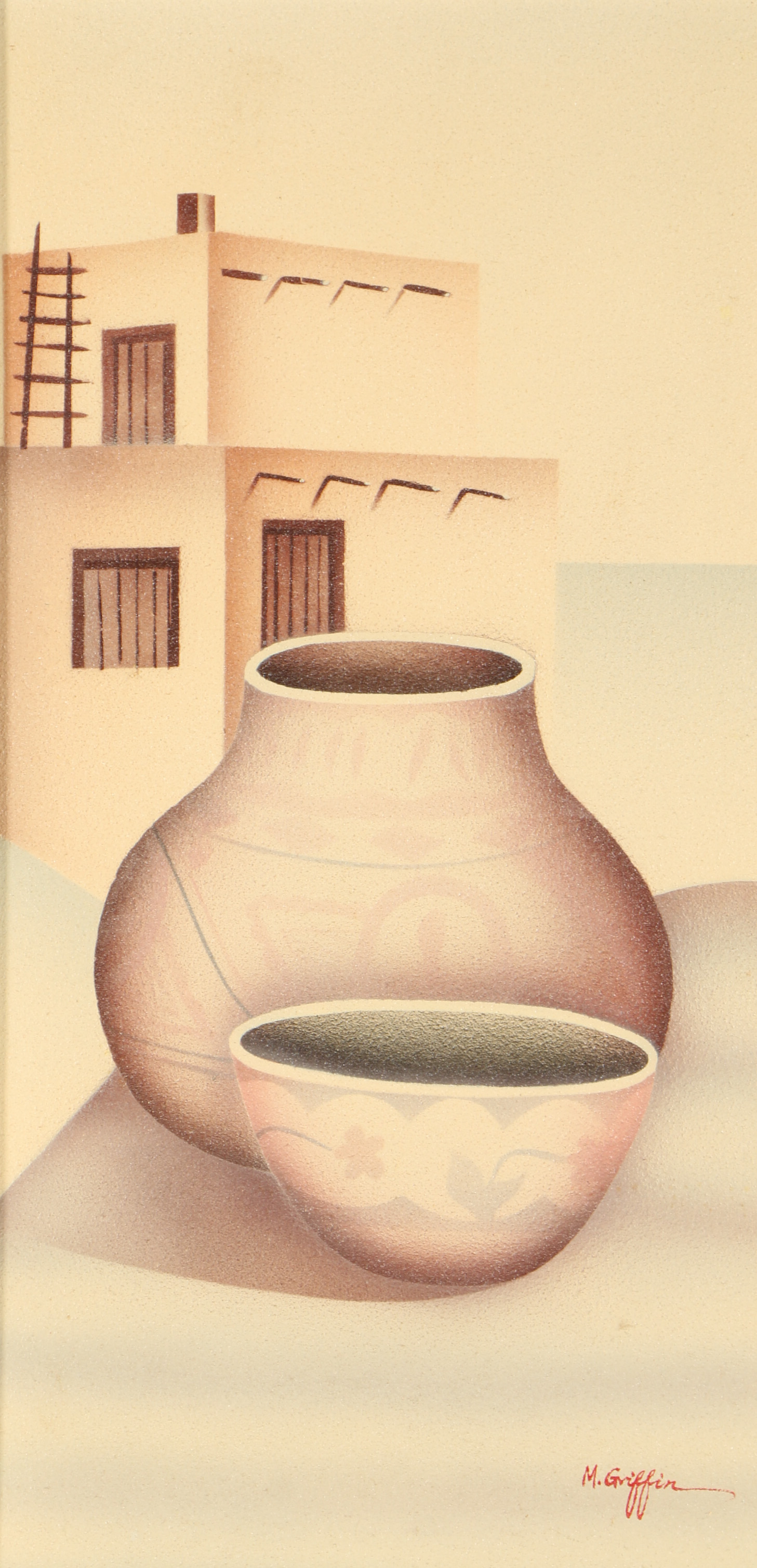 M. Griffin Oil Painting "Clay Pots"