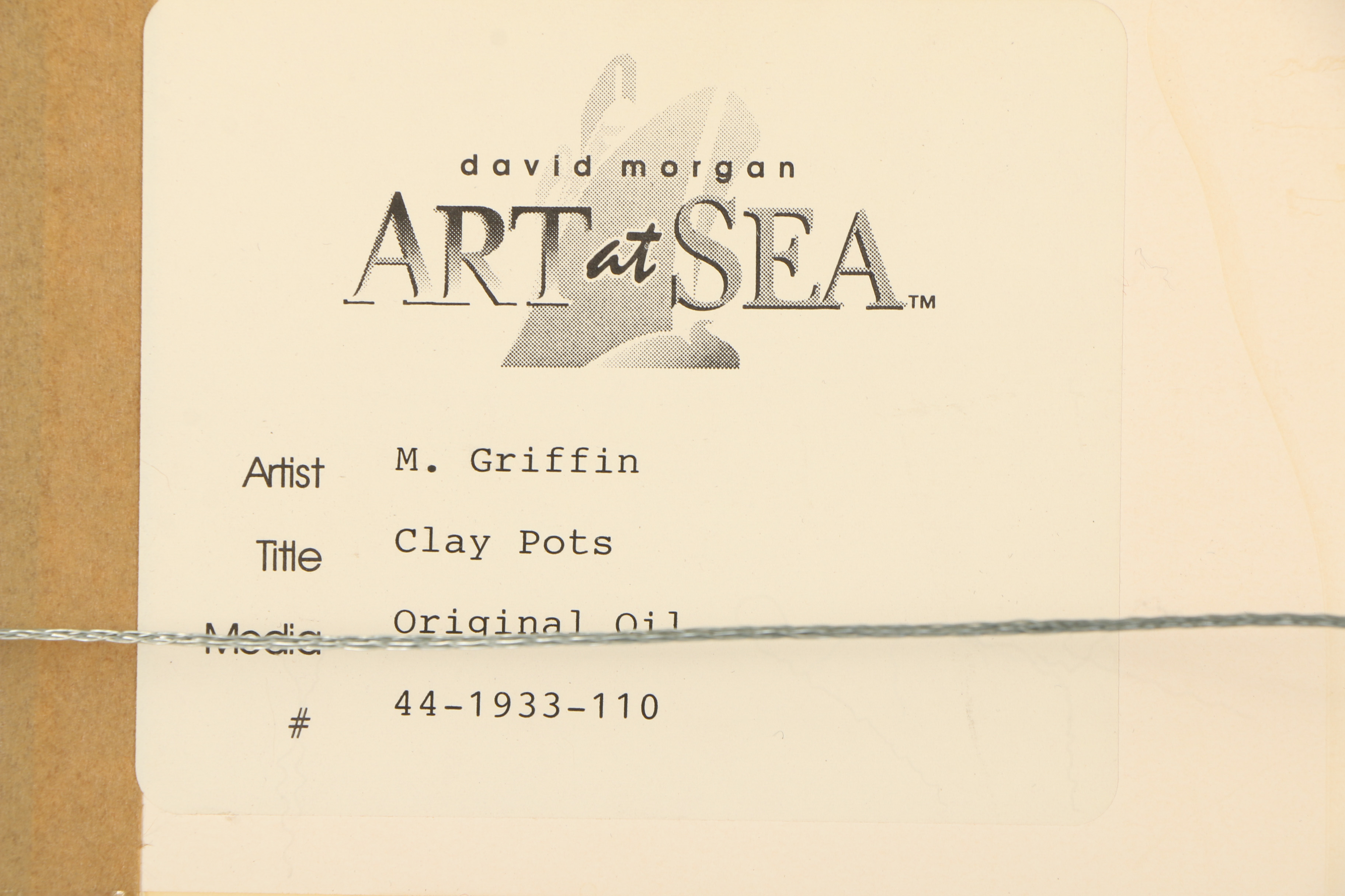 M. Griffin Oil Painting "Clay Pots"
