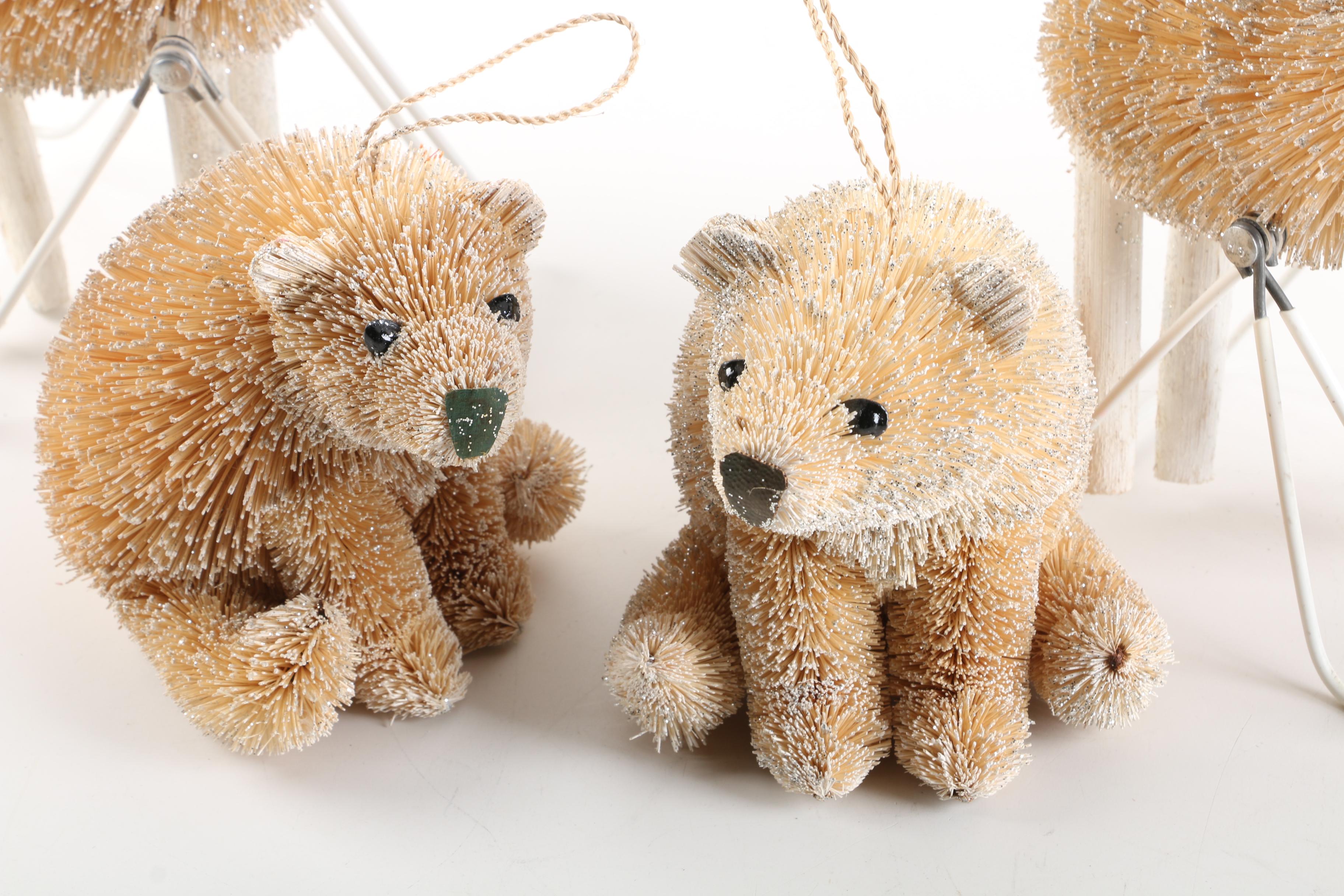 Bear and Reindeer Christmas Tree Ornaments