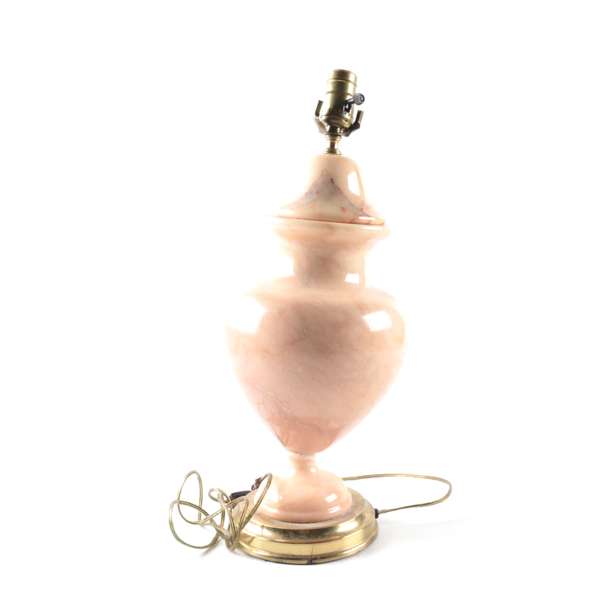 Pink Marble Table Lamp