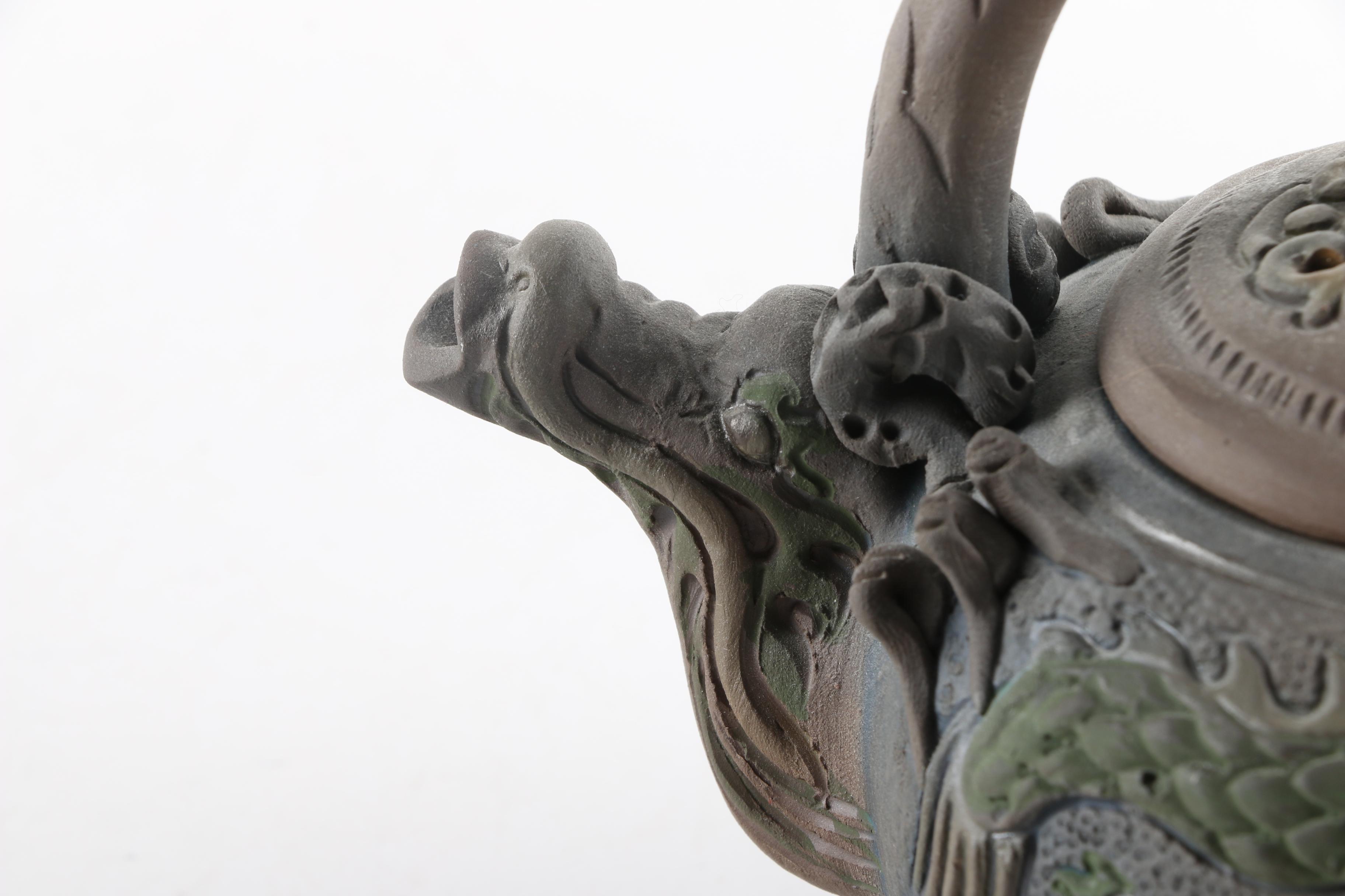 East Asian Ceramic Teapots and Incense Burner