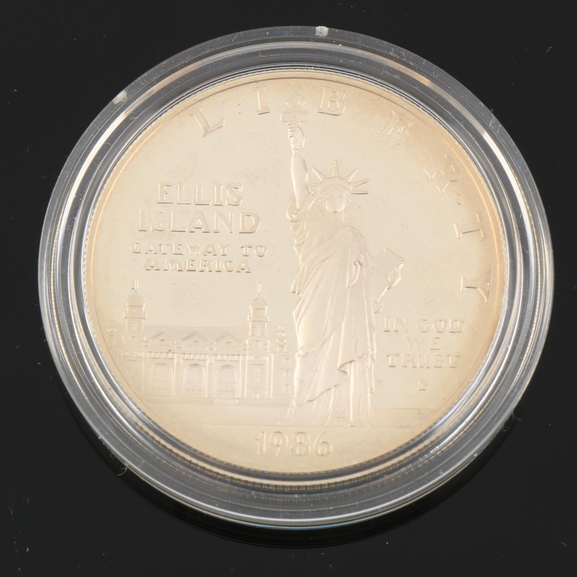 1986-S U.S. Liberty Commemorative Two Coin Proof Set