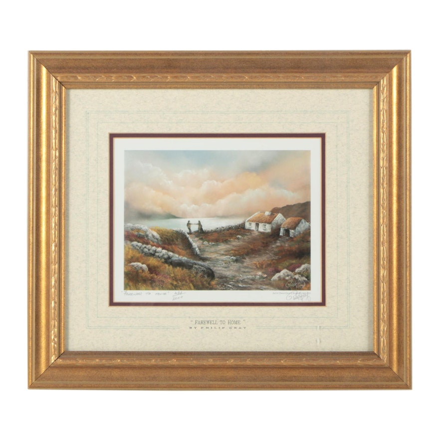 Philip Gray Limited Edition Offset Lithograph "Farewell To Home"