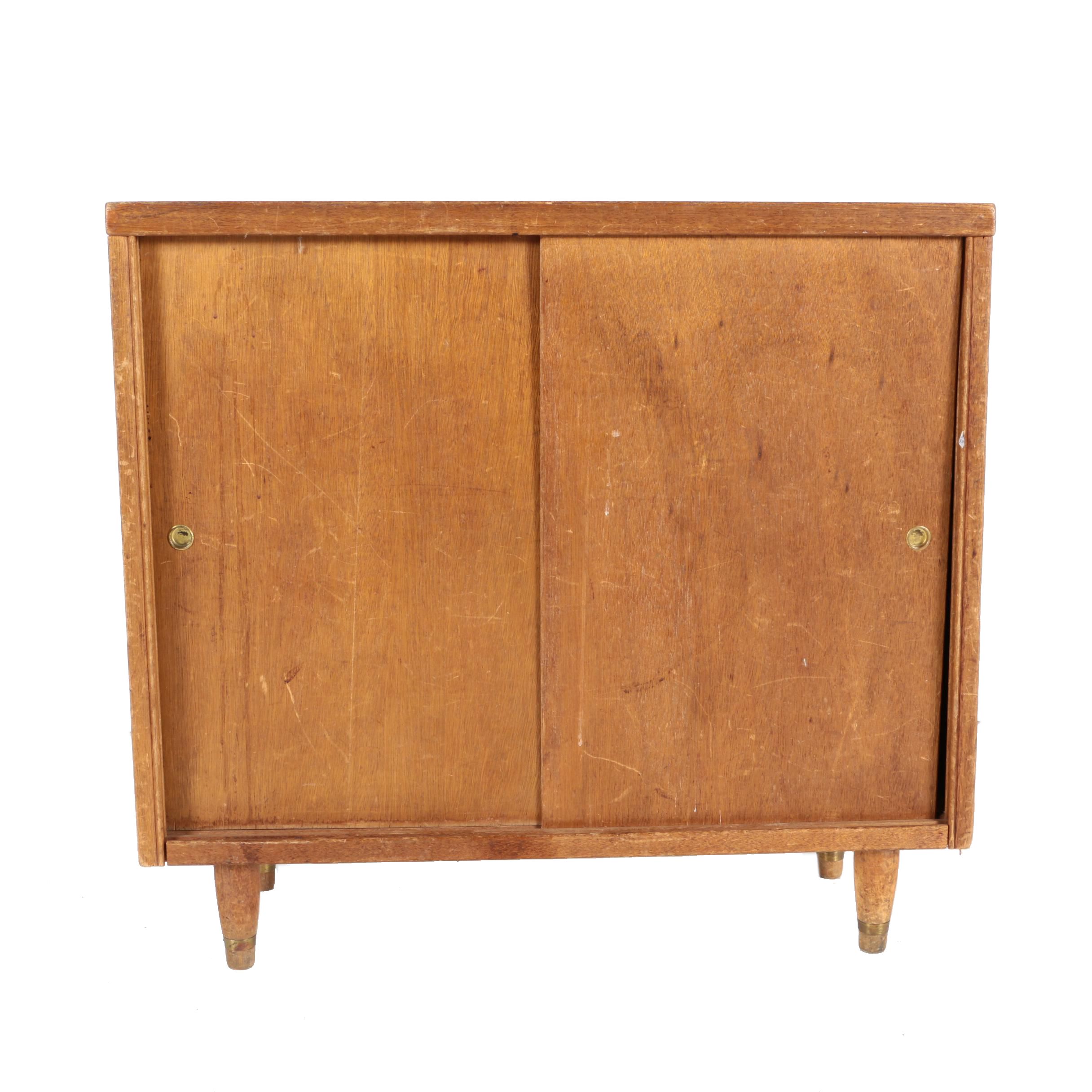 Mid Century Modern Walnut Cabinet