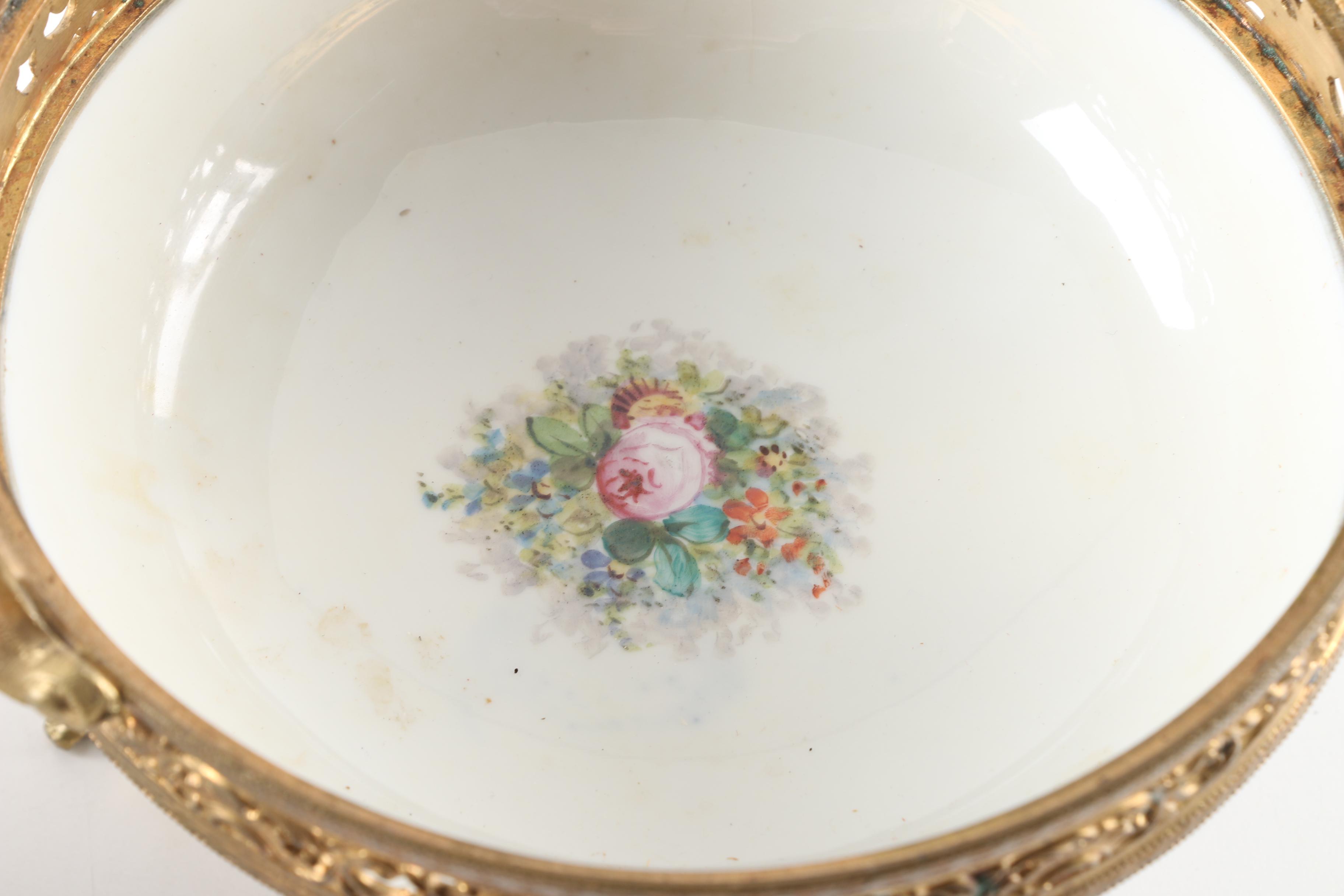 French Sevres Style Porcelain Lidded Potpourri