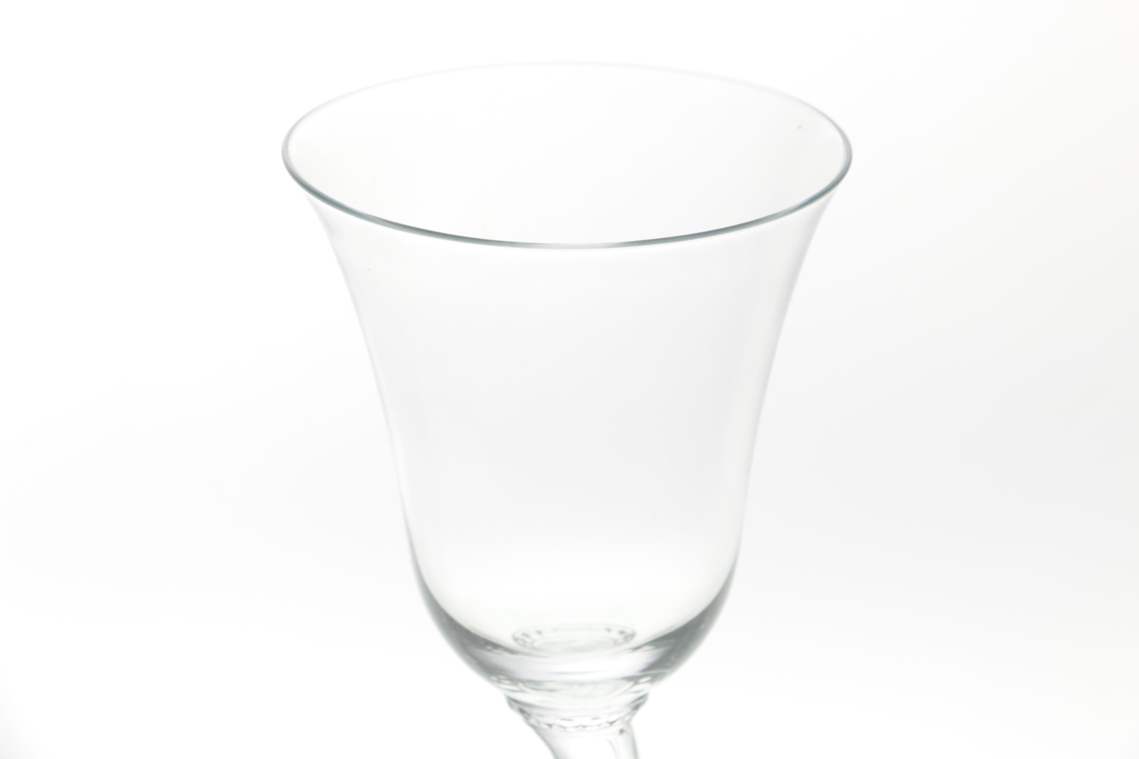 Collection of Nine Wine Glasses With Bird Accented Stems