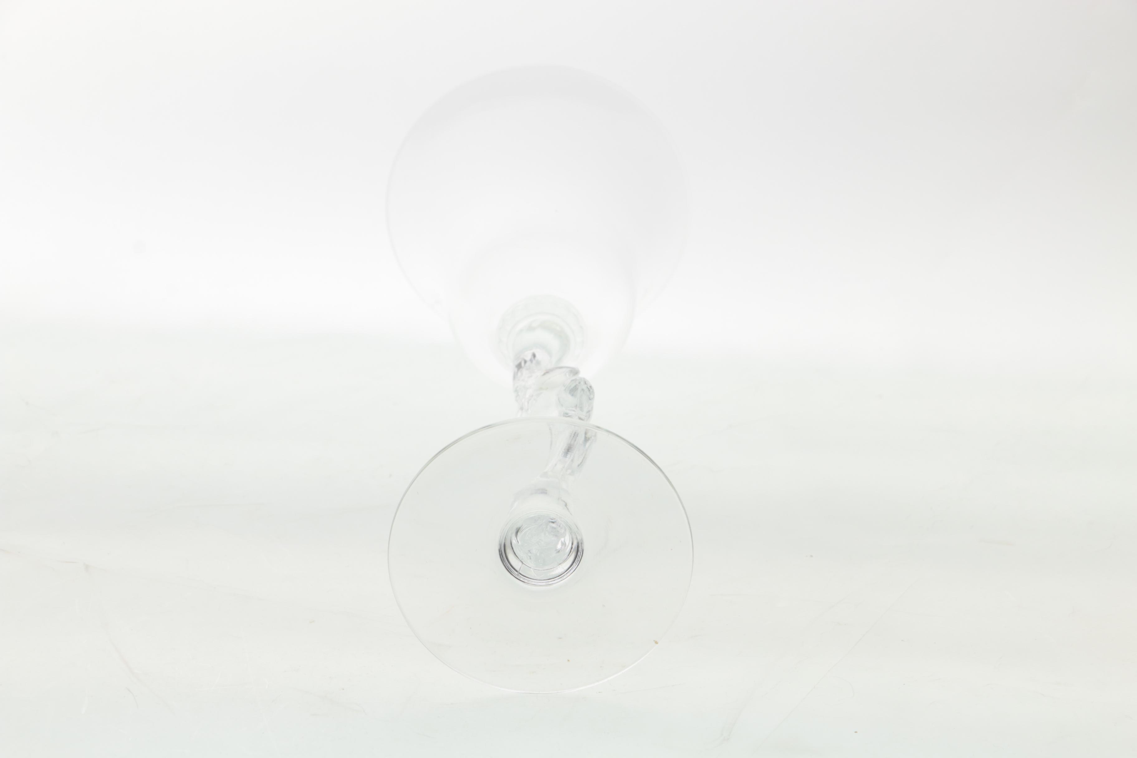 Collection of Nine Wine Glasses With Bird Accented Stems