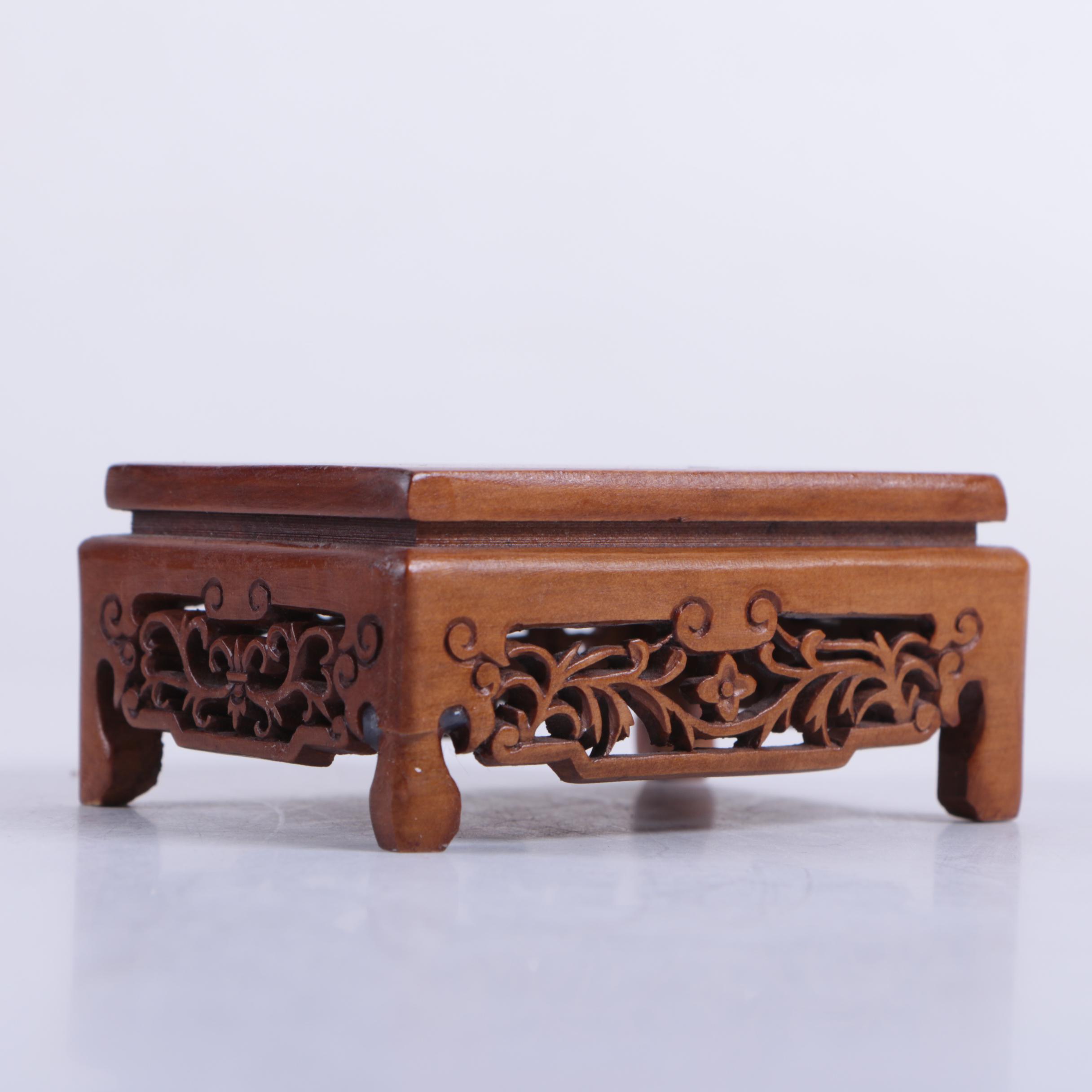 Chinese Carved Wood Stands