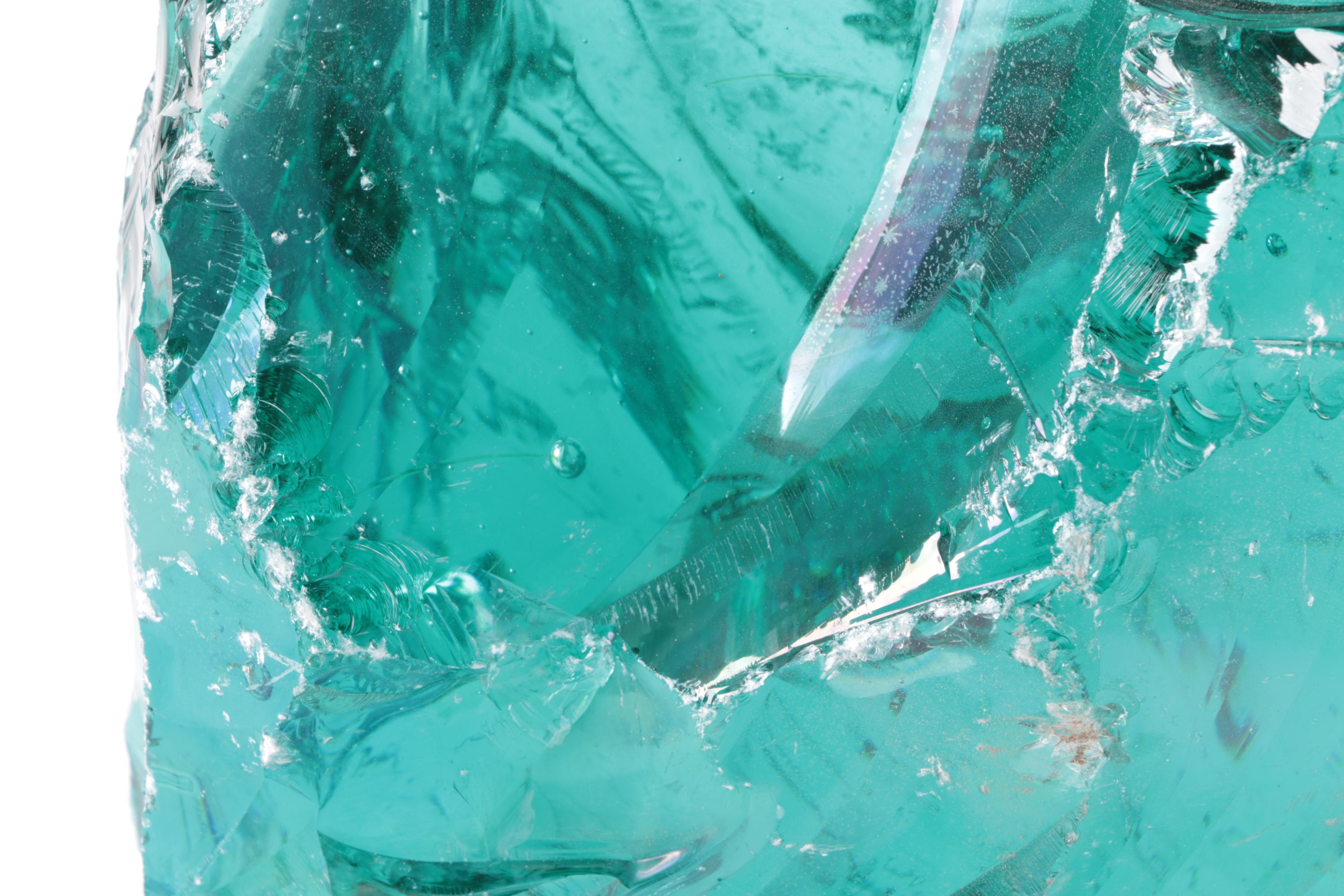 Blue Slag Glass Specimen