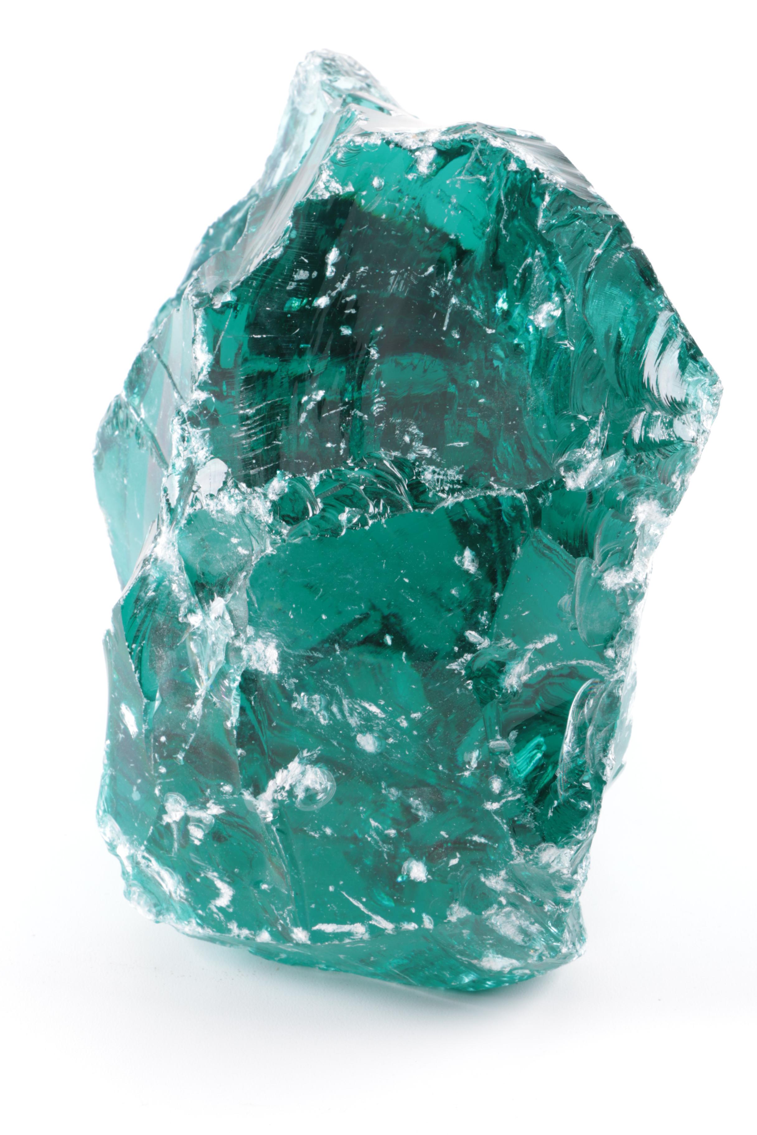 Blue Slag Glass Specimen