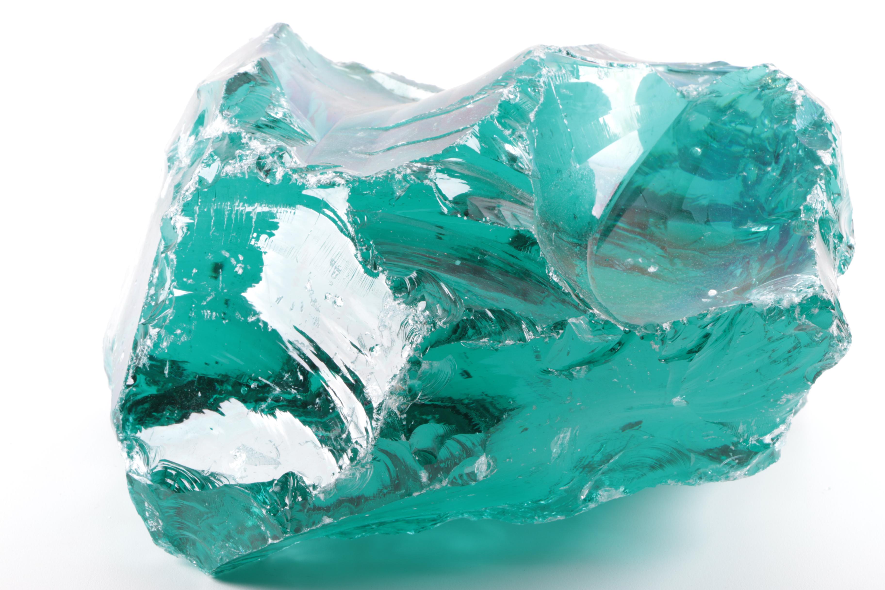 Blue Slag Glass Specimen