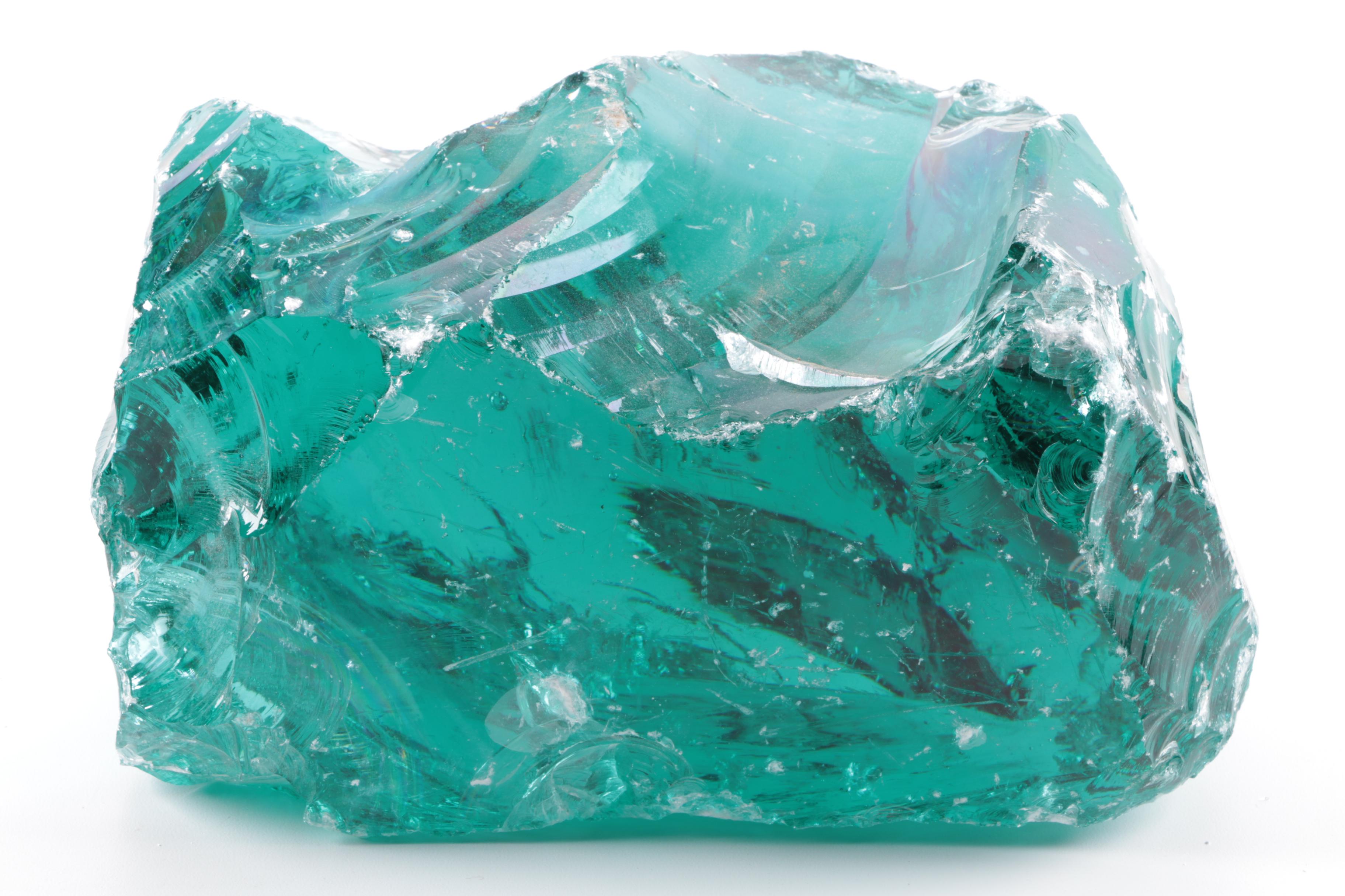 Blue Slag Glass Specimen