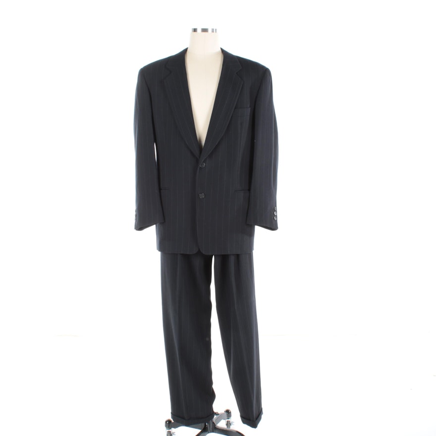 Men's Giorgio Armani Wool Blend Pinstripe Suit