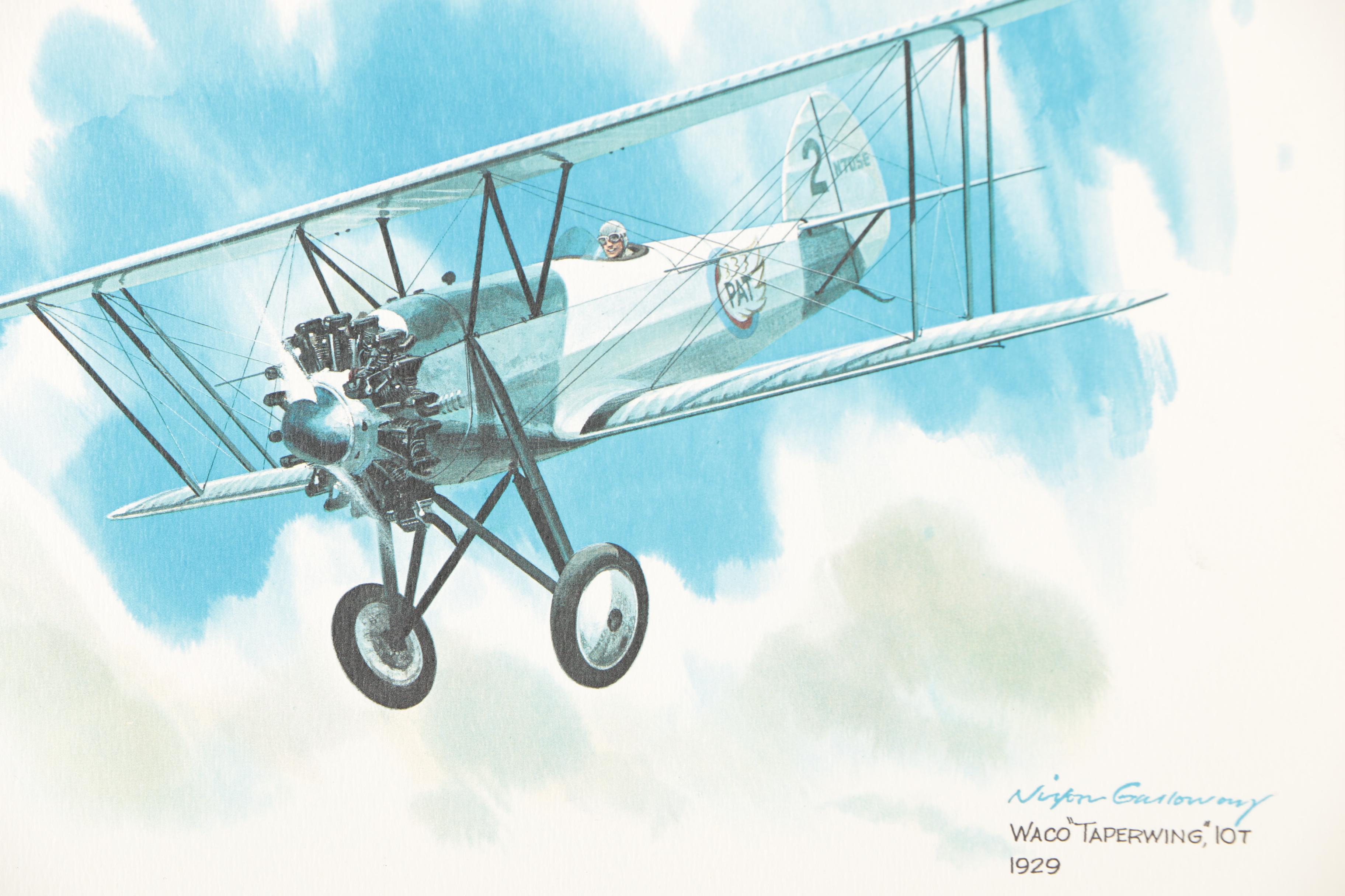 Vintage Offset Lithographic Prints from United Airlines "Collector Series"