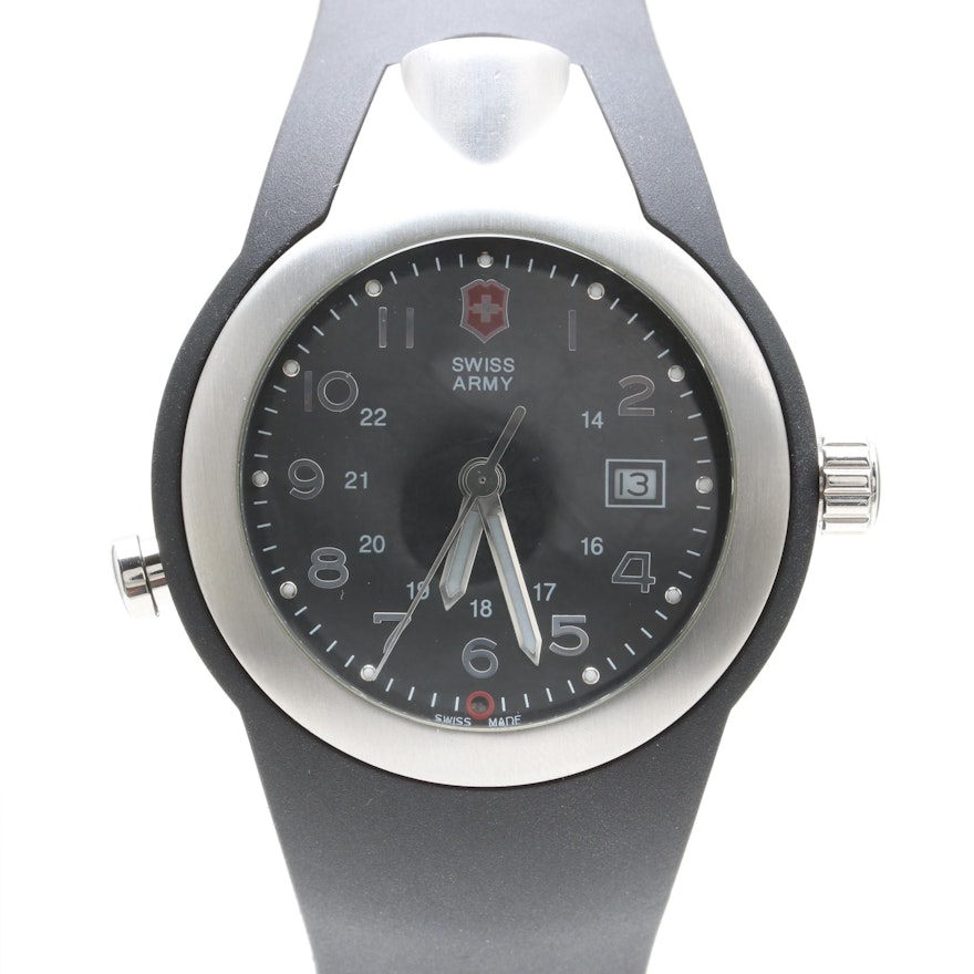 Swiss Army Stainless Steel "Night Vision" Wristwatch