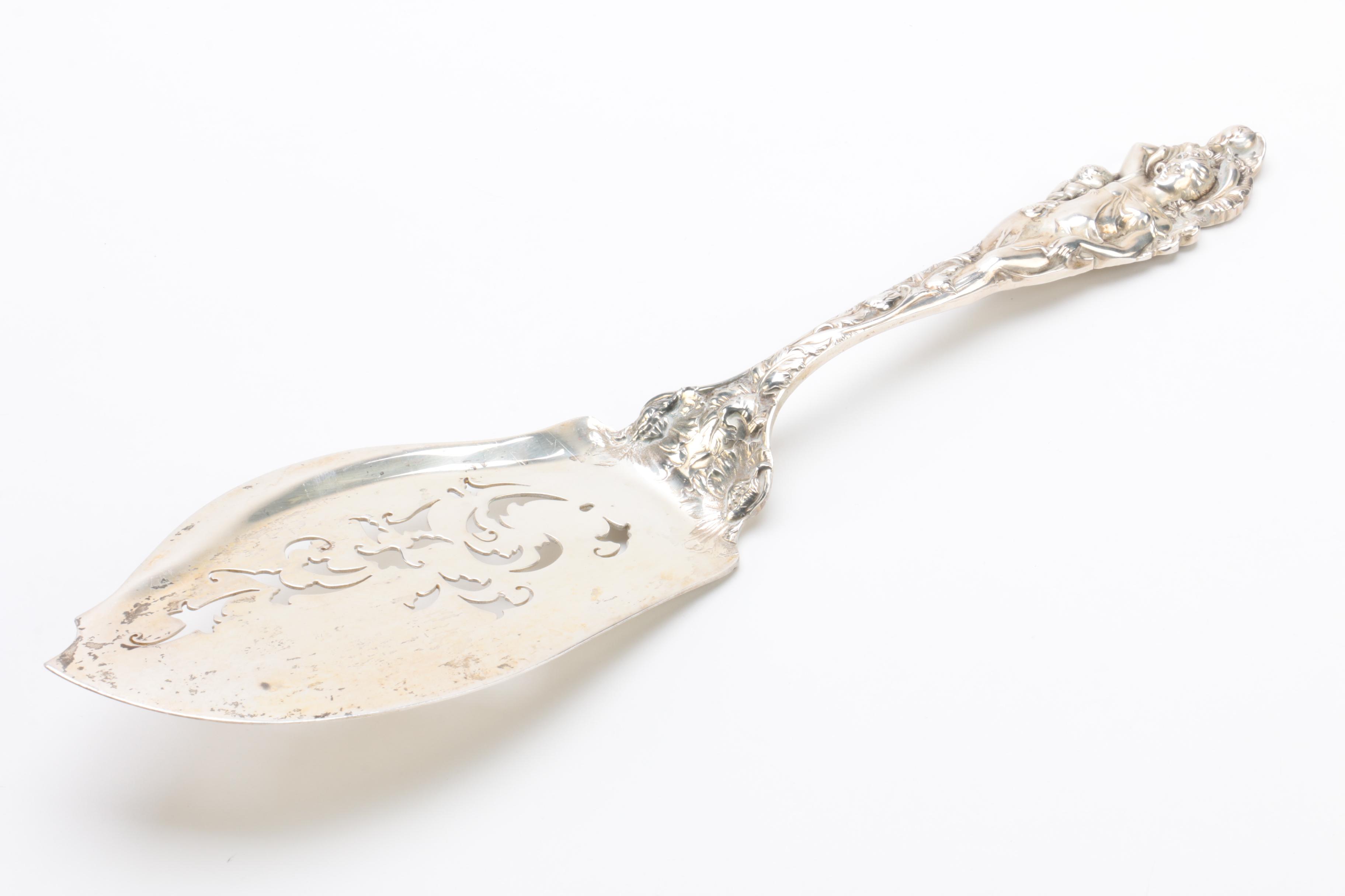 Reed & Barton "Love Disarmed" Sterling Silver Fish Server