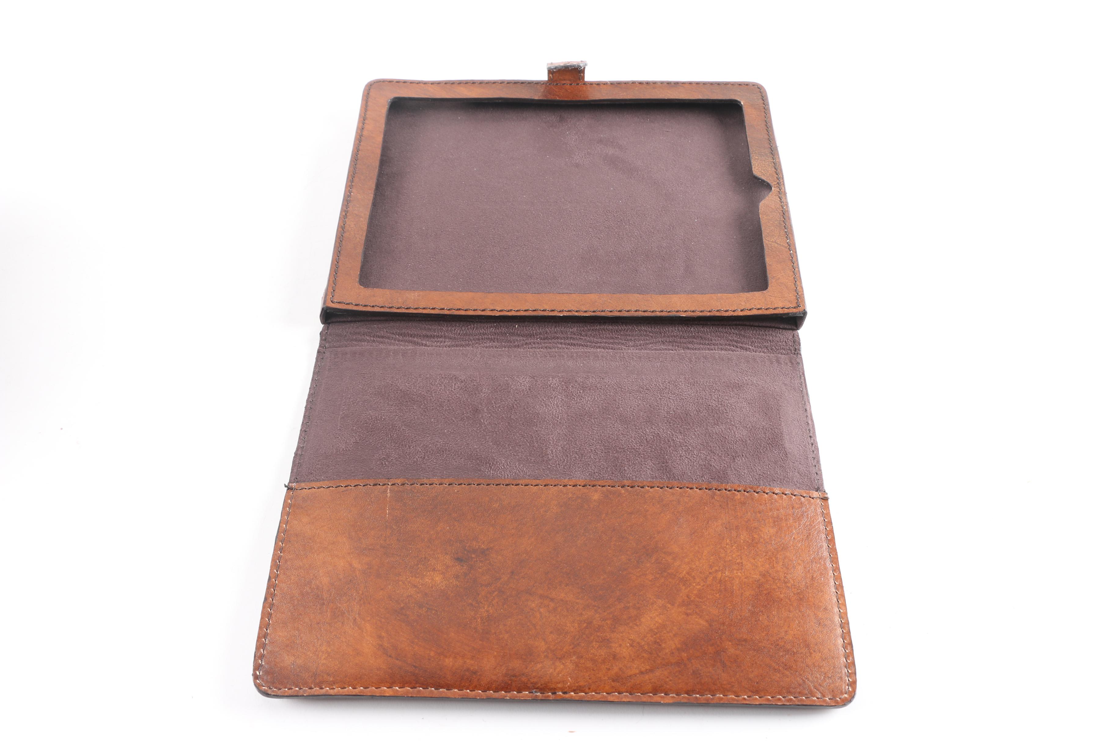 Carved Inro Box, Leather iPad Case, Jewelry Box