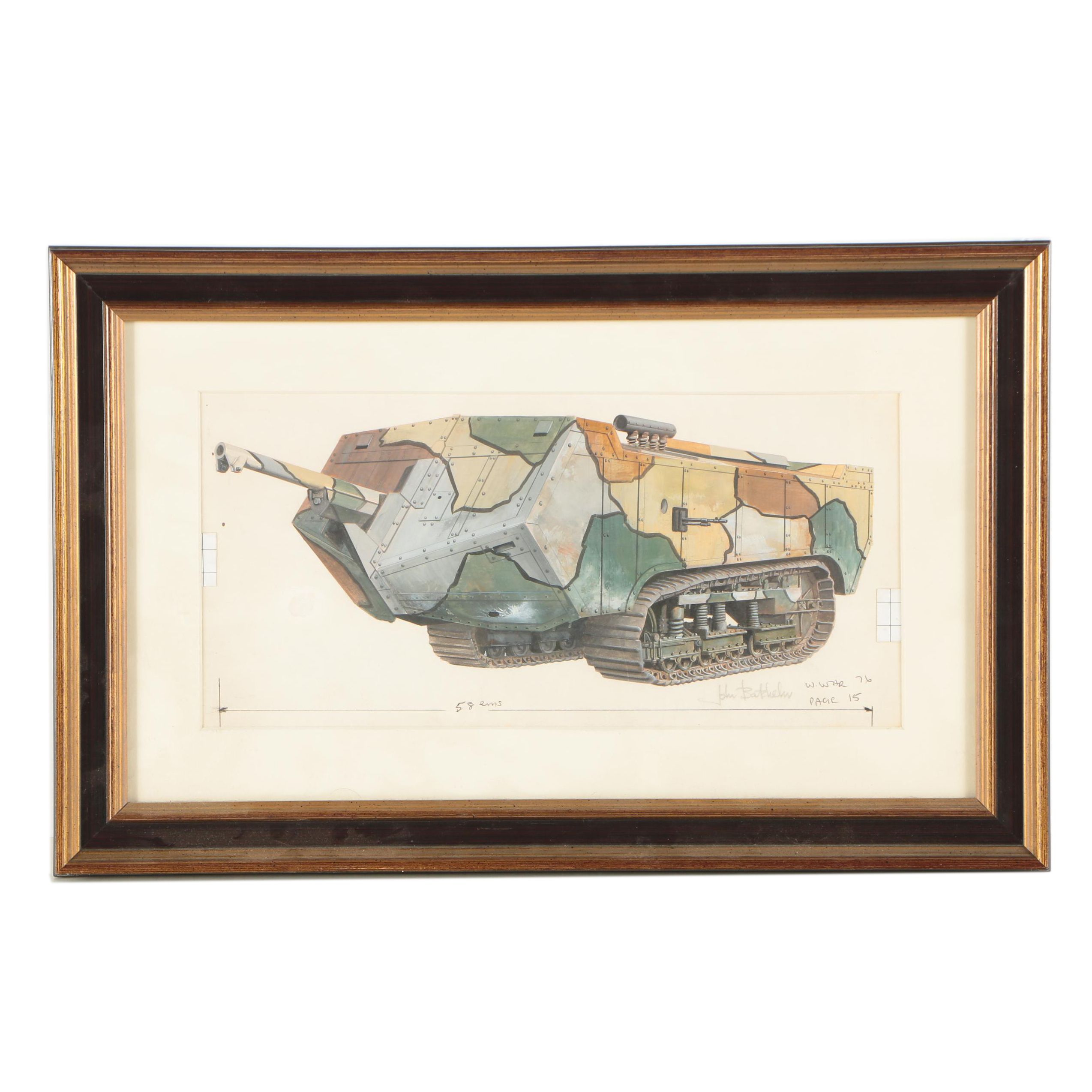 John Batchelor Gouache Illustration