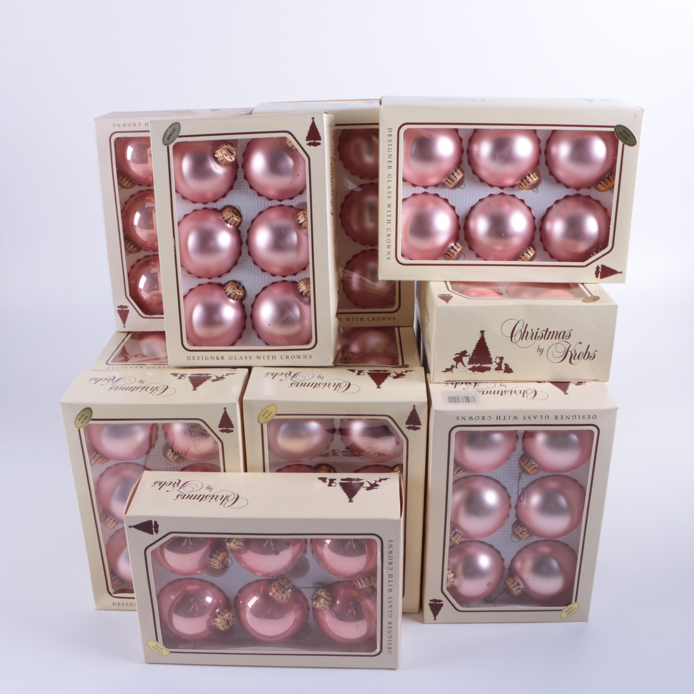 Christmas by Krebs Glass Ball Ornaments