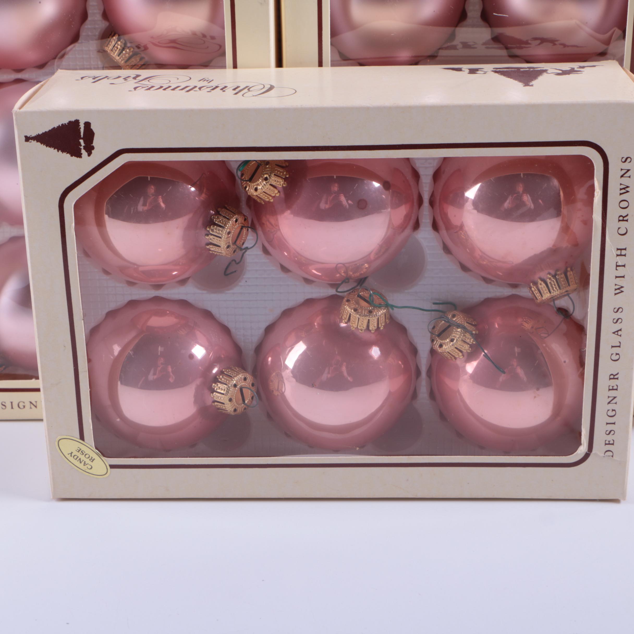 Christmas by Krebs Glass Ball Ornaments