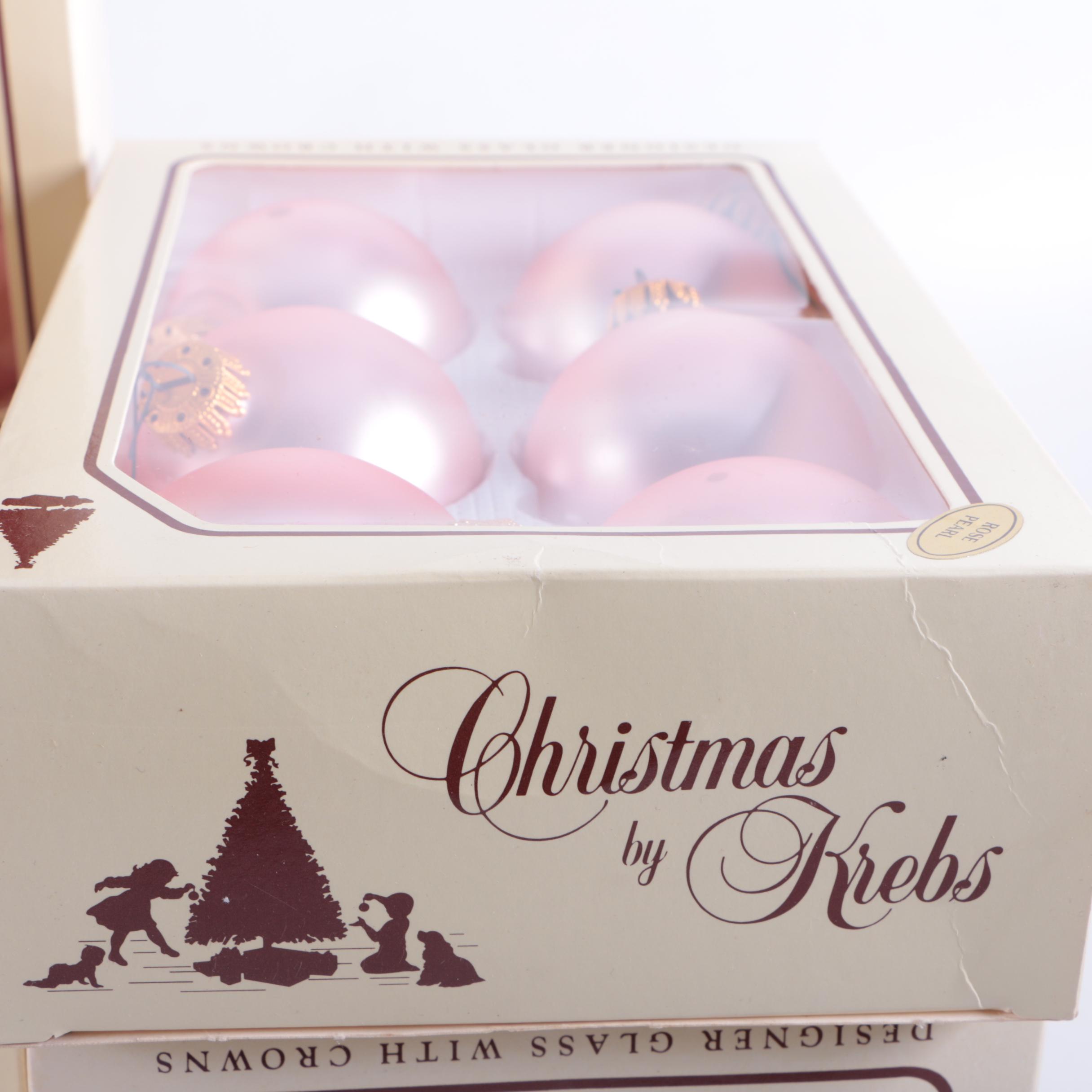 Christmas by Krebs Glass Ball Ornaments