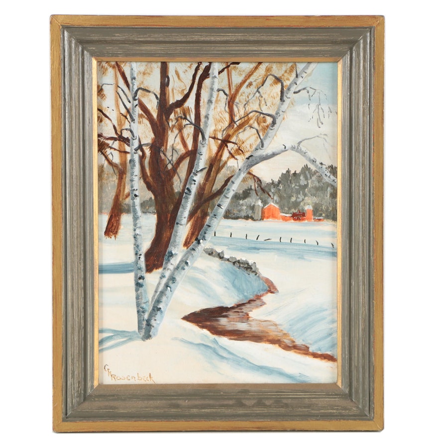 George K. Rosenbeck Oil Painting "Torrington, Connecticut"